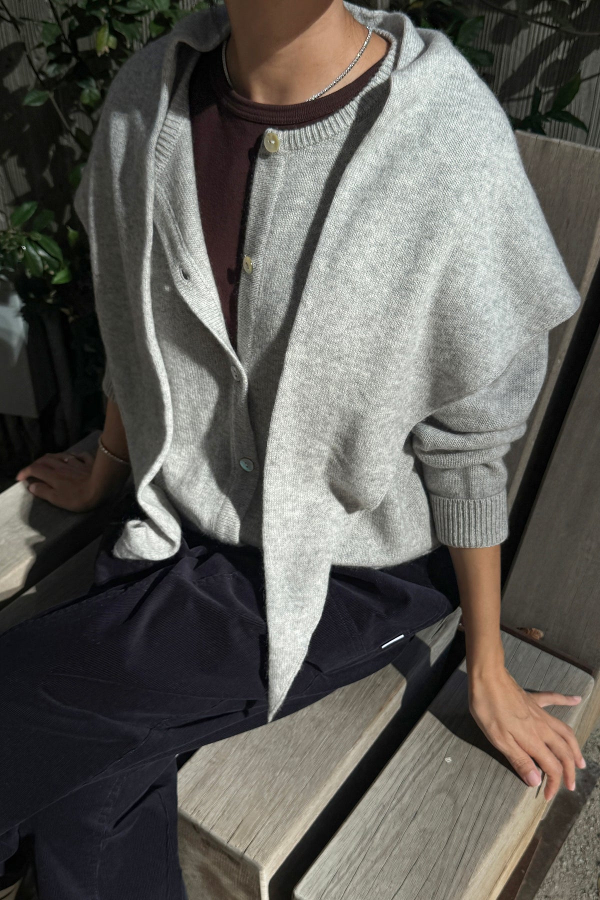 Cashmere Blend Shawl - Icy Grey