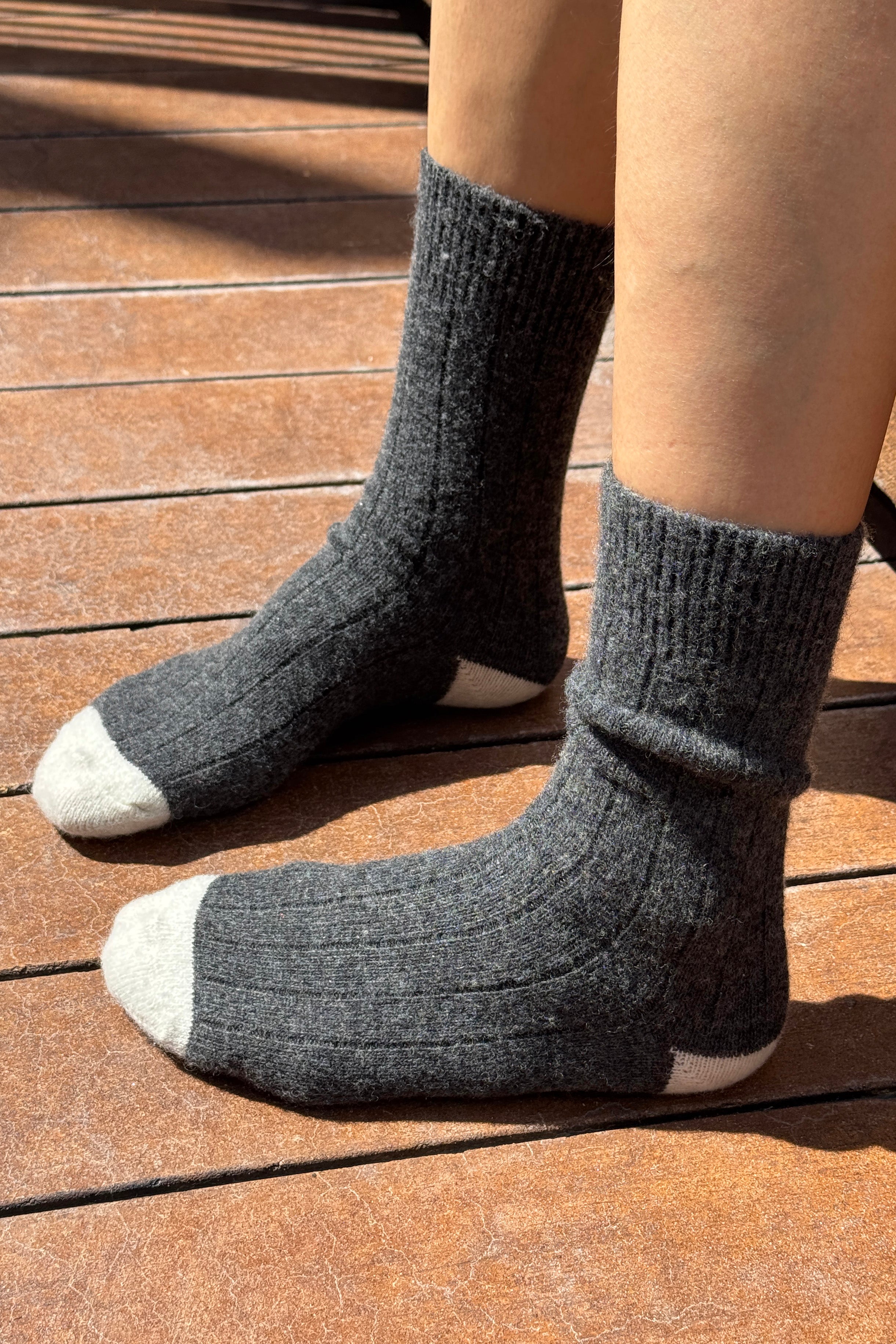 Cashmere Classic Socks - Charcoal Melange