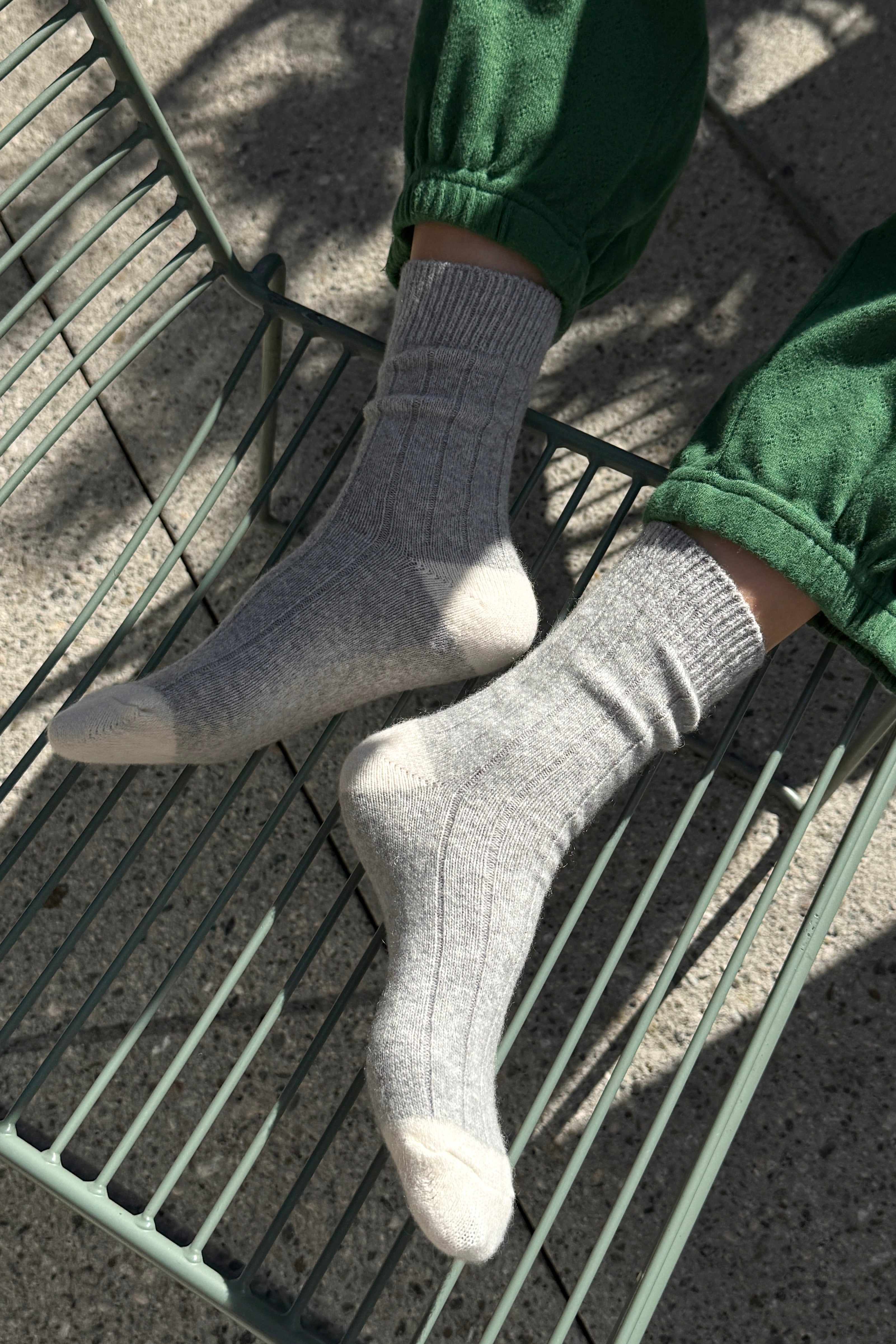 Classic Cashmere Socks - Grey Melange