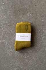 Cloud Socks - Green Olive