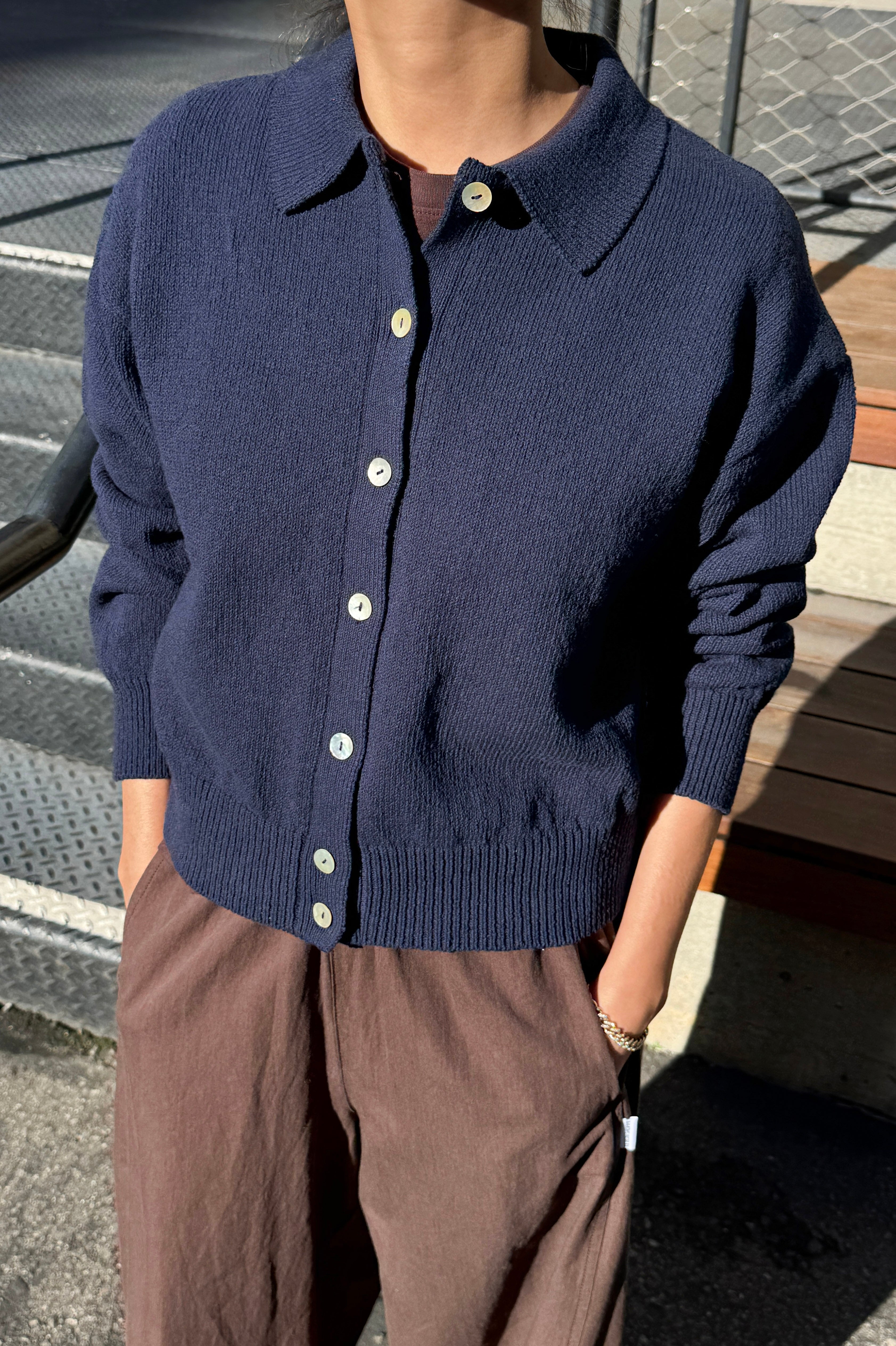 The Club Cardigan - Navy