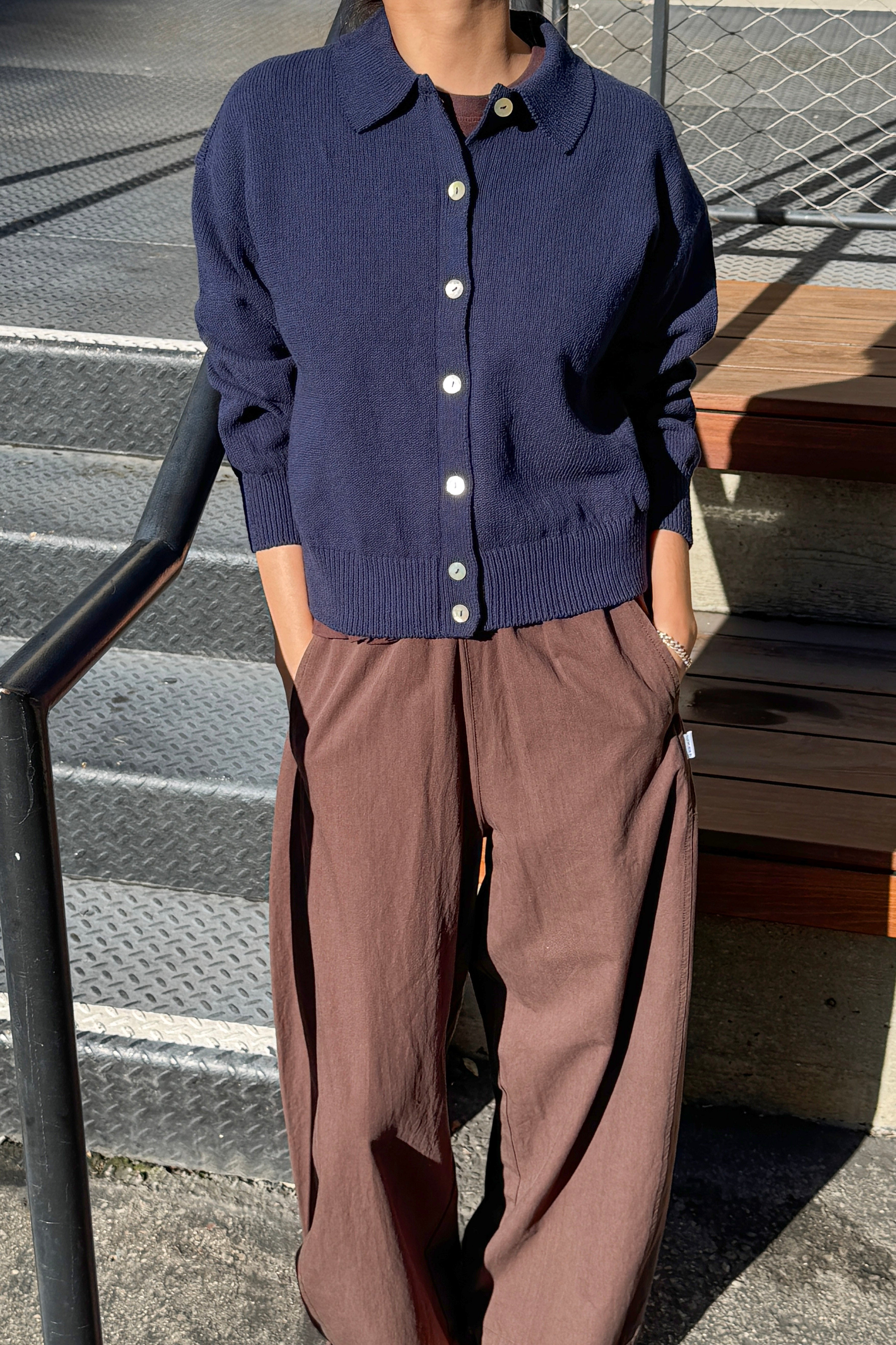 The Club Cardigan - Navy