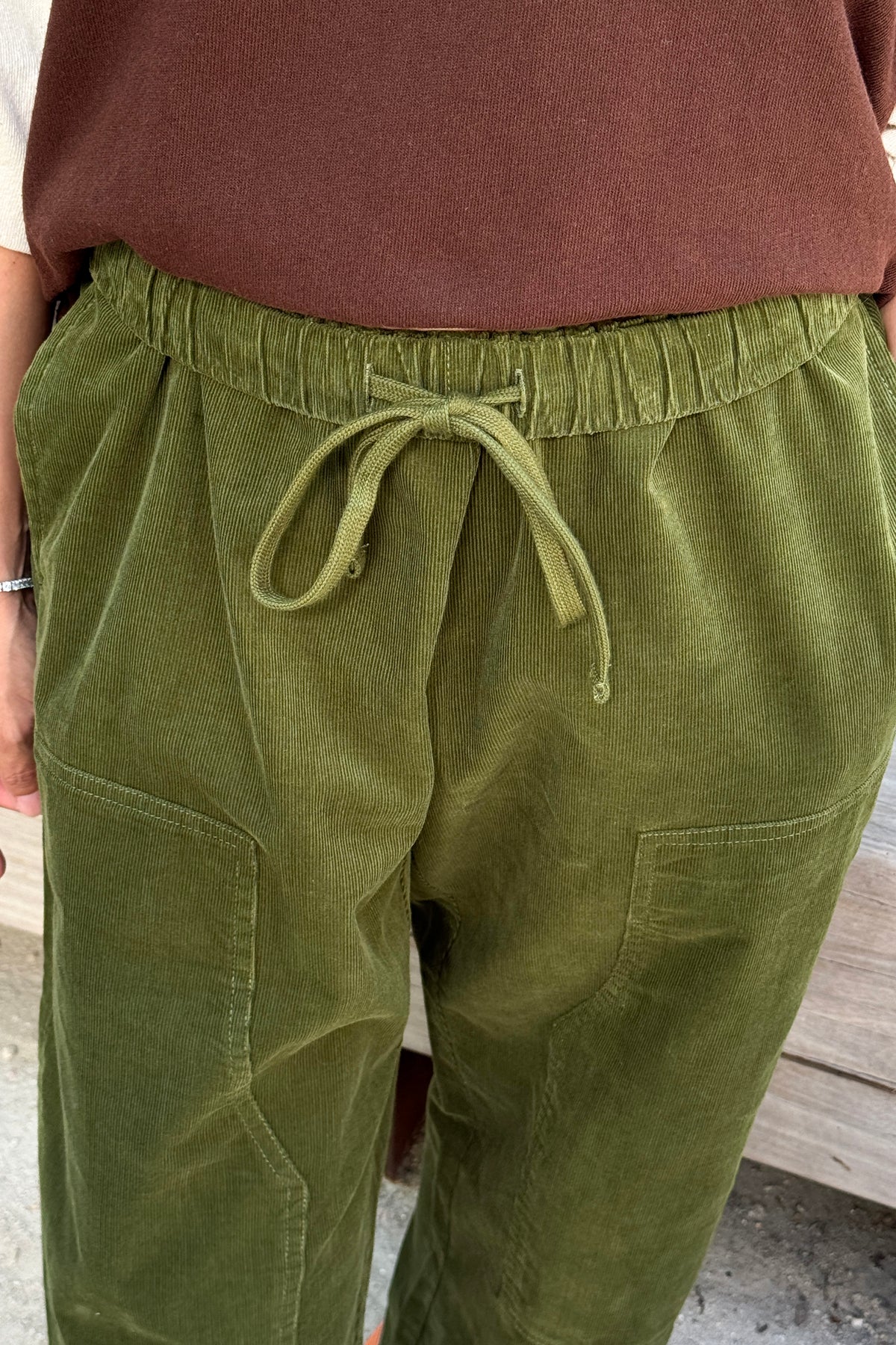 Corduroy Gardener's Pants - Bay Leaf