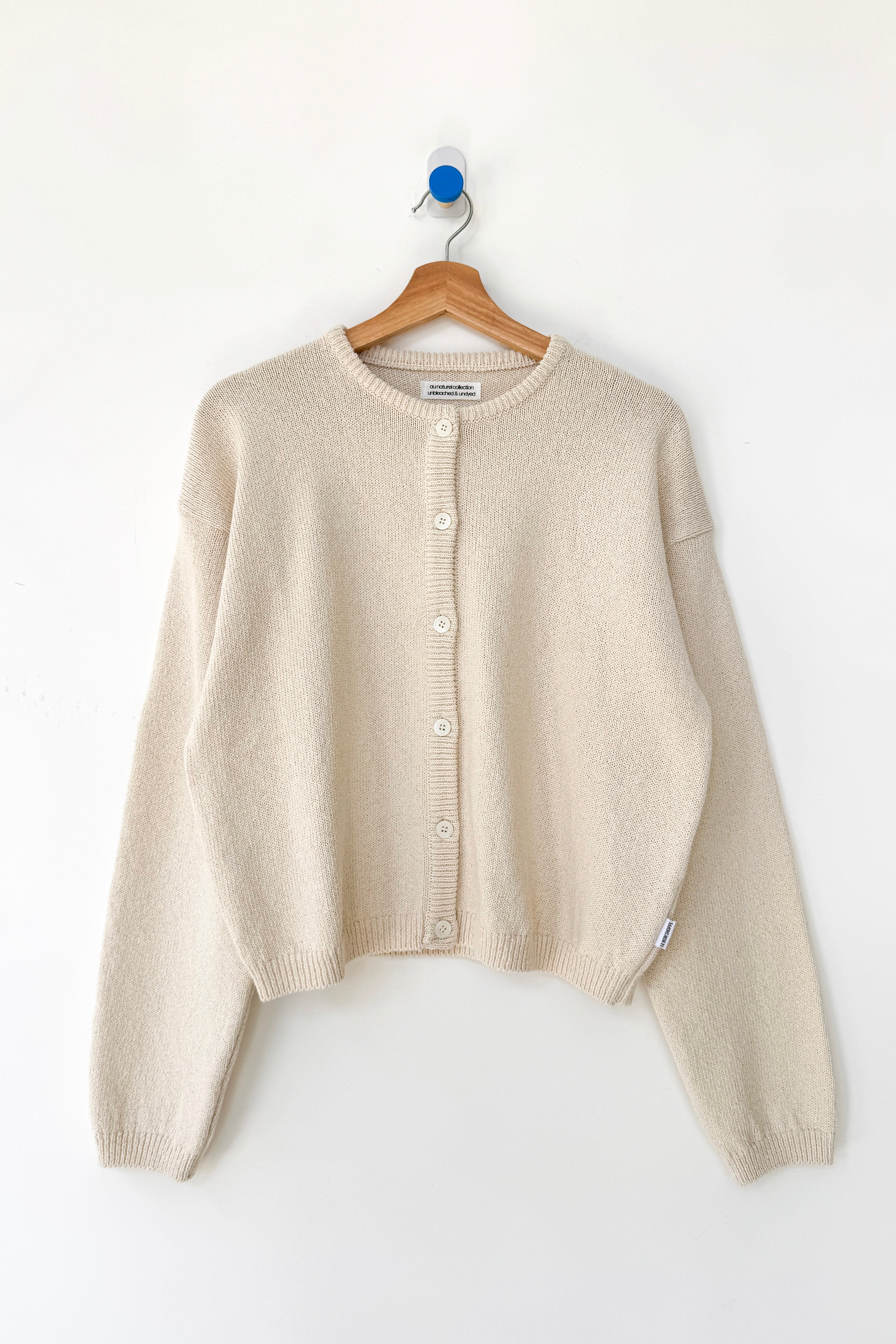 Cotton Leila Cardigan - Naturel