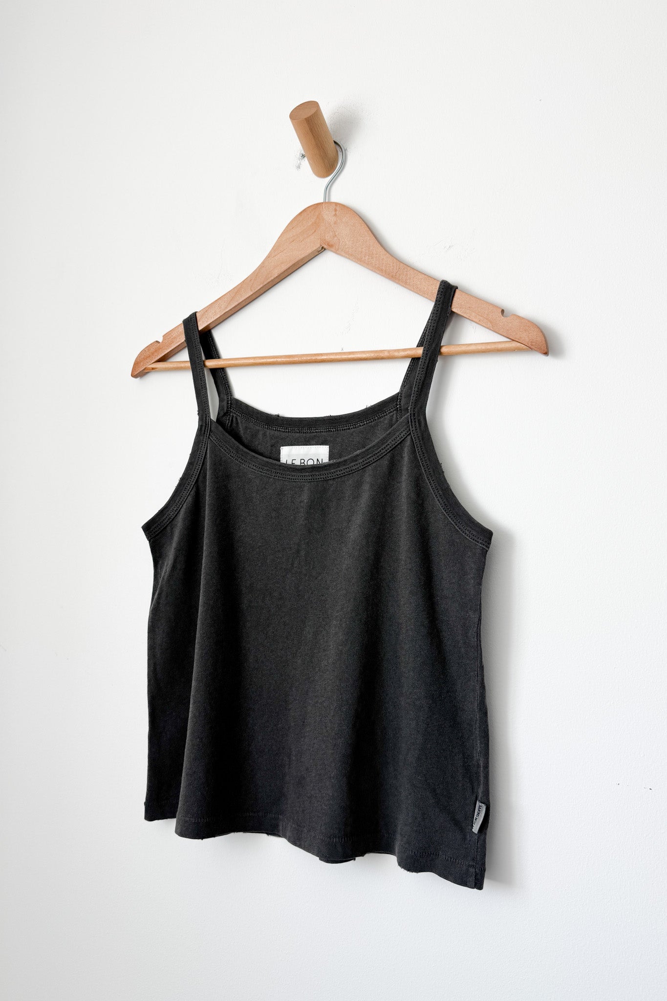 Dana Cami (Organic Cotton) - Distressed Vintage Black
