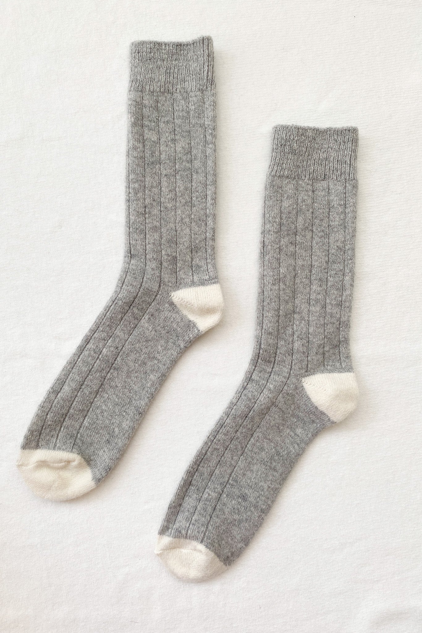 EXTENDED Cashmere Classic Socks - Grey Melange