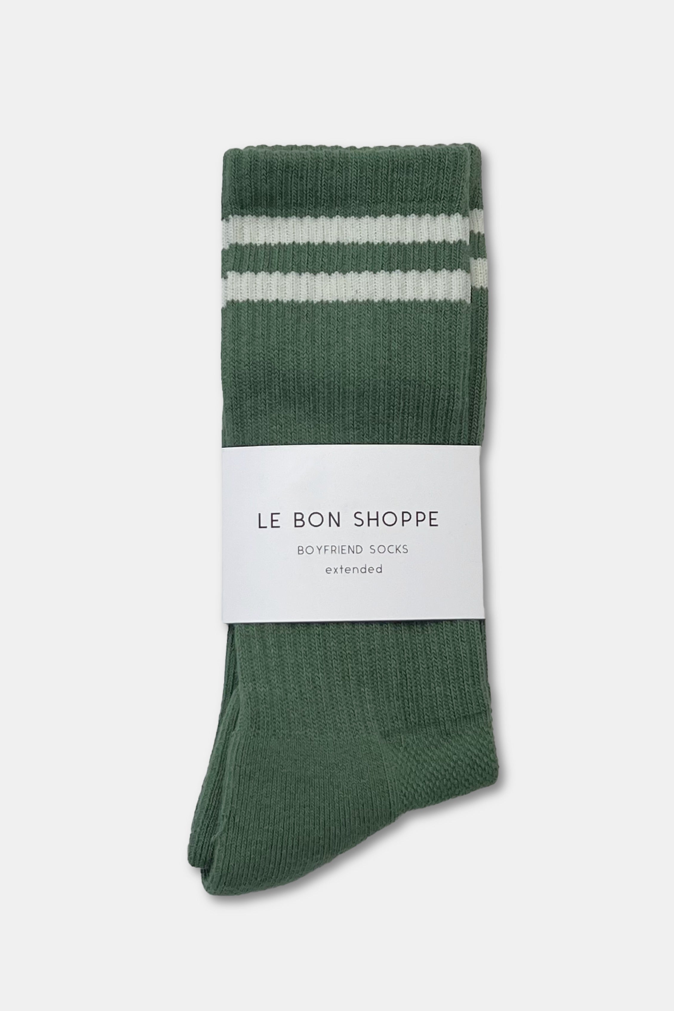 EXTENDED  Boyfriend Socks - Moss