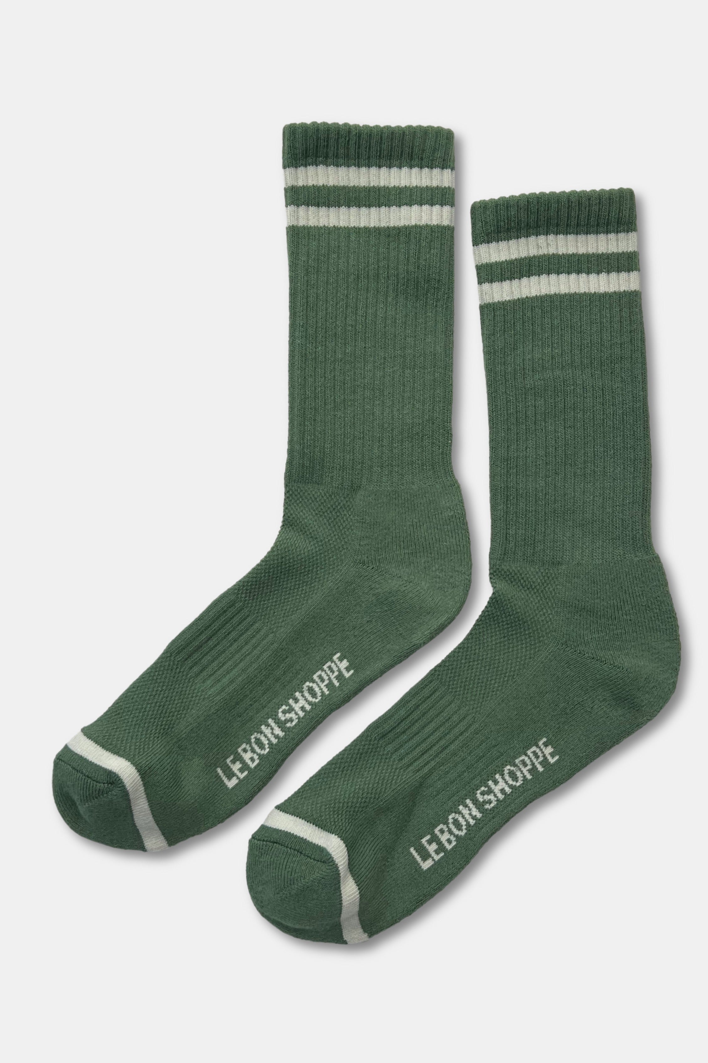 EXTENDED  Boyfriend Socks - Moss