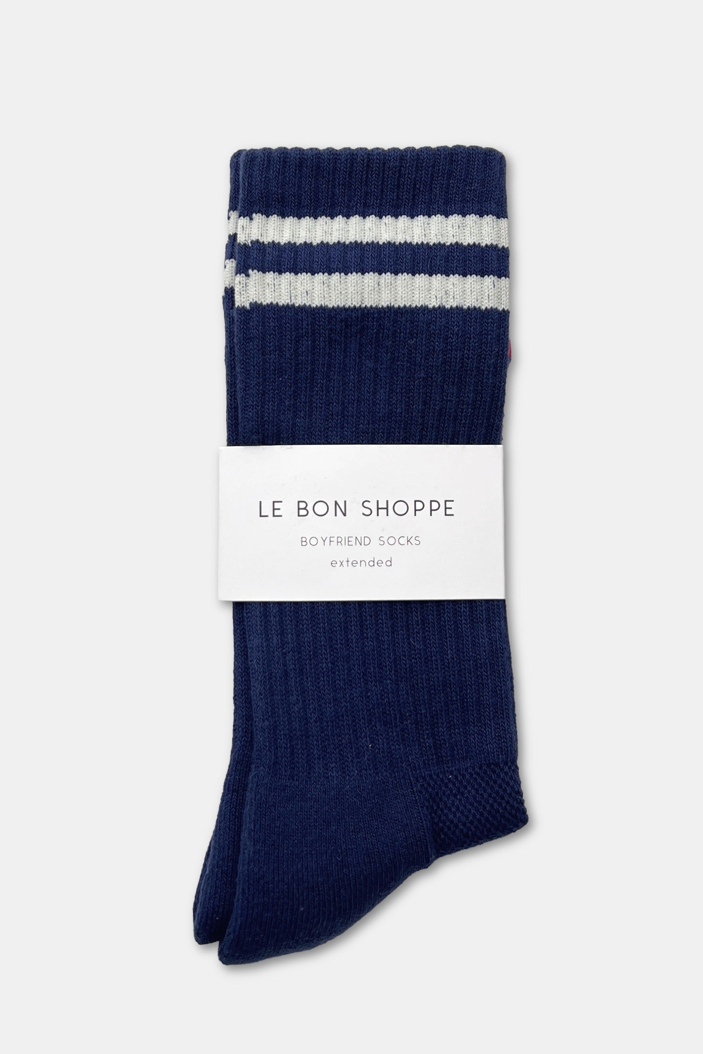 EXTENDED  Boyfriend Socks - Navy