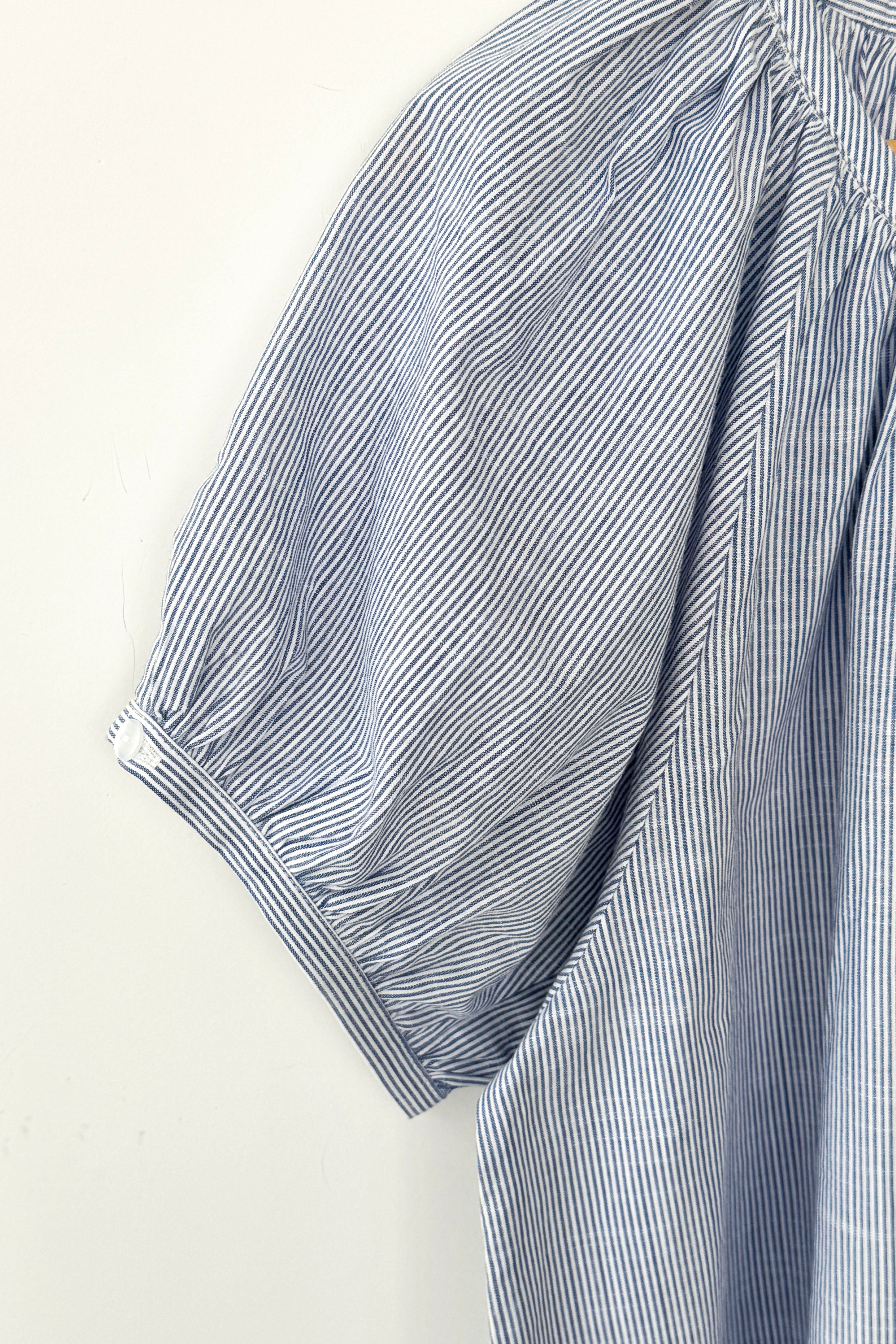 Emily Short Sleeve Top - Blue Stripe