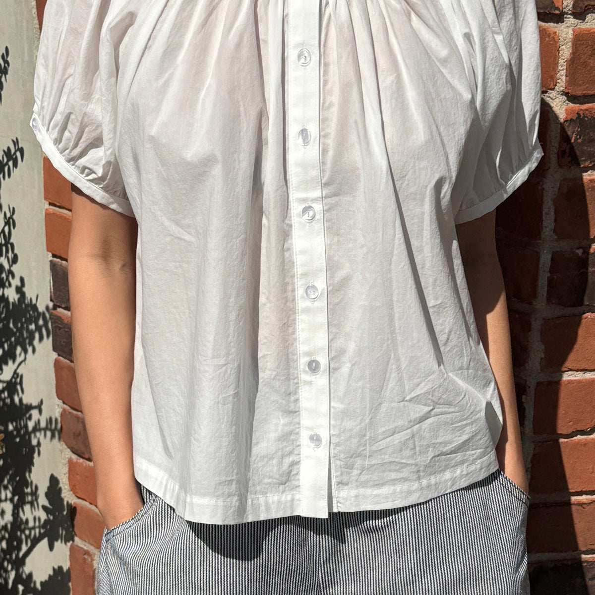 Emily Short Sleeve Top - White