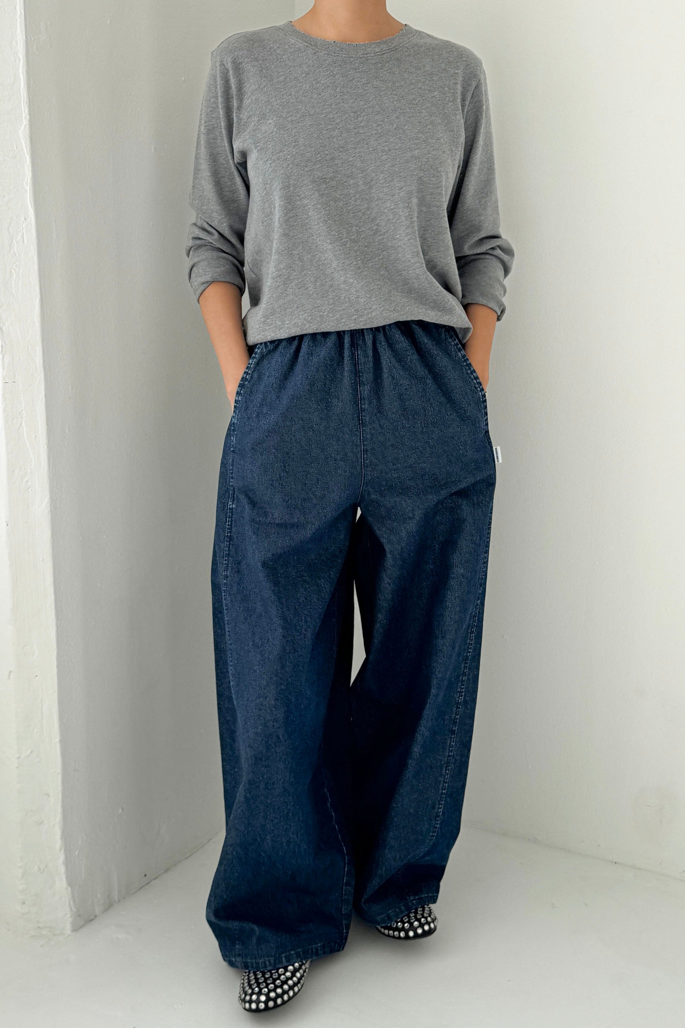 Everyday Long Sleeve Tee - Melange Grey