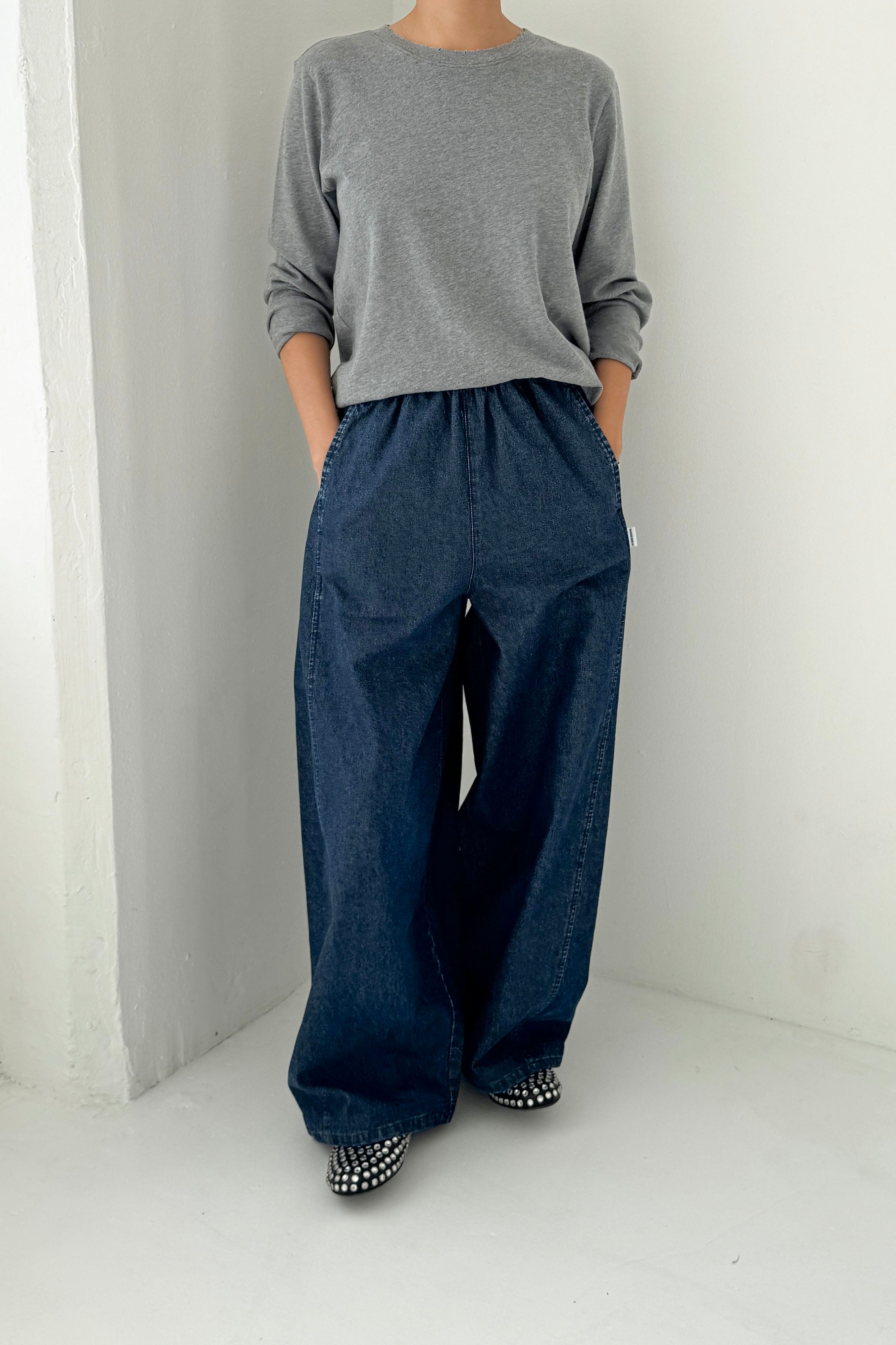 Everyday Long Sleeve Tee - Melange Grey