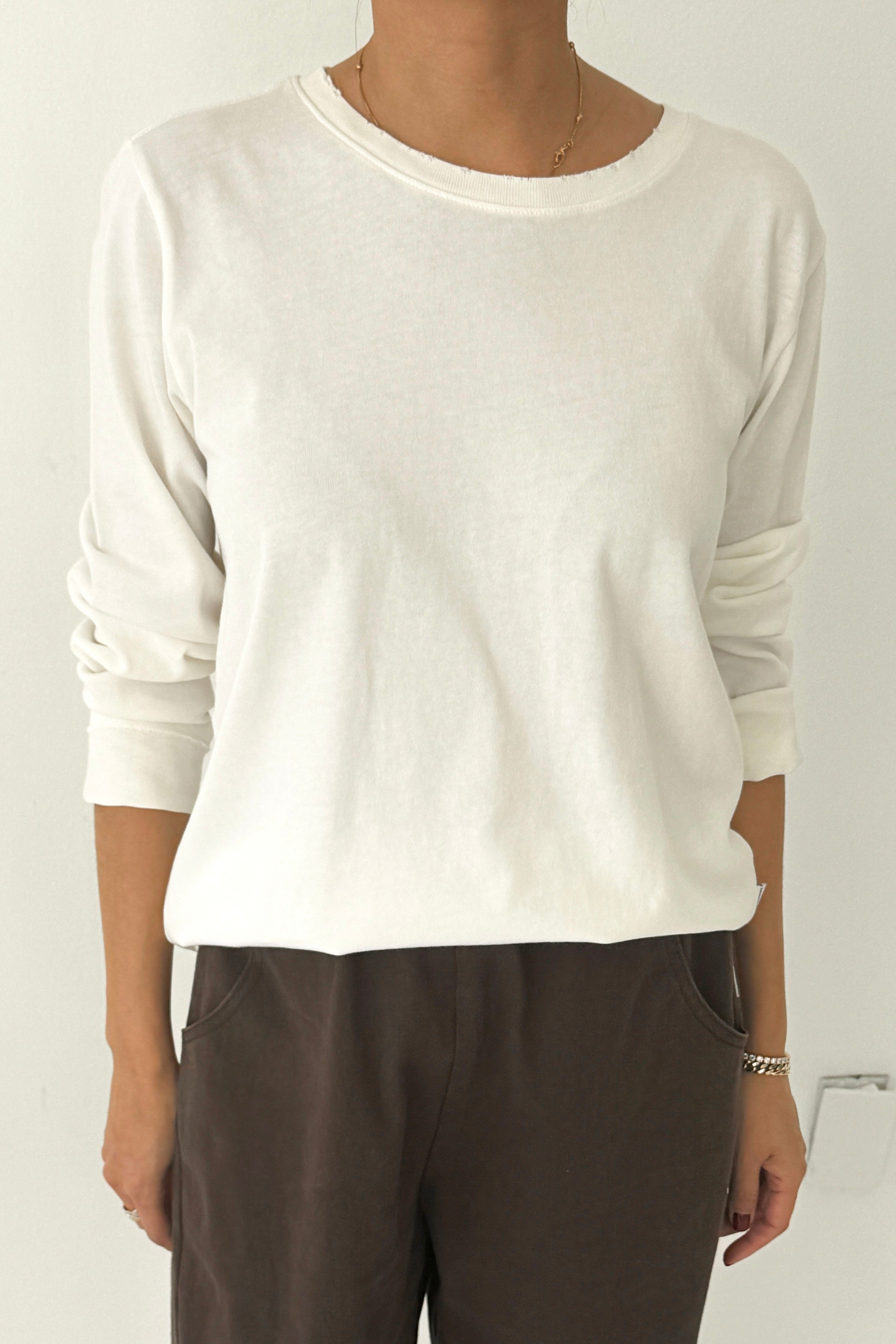 Everyday Long Sleeve Tee - Vintage White