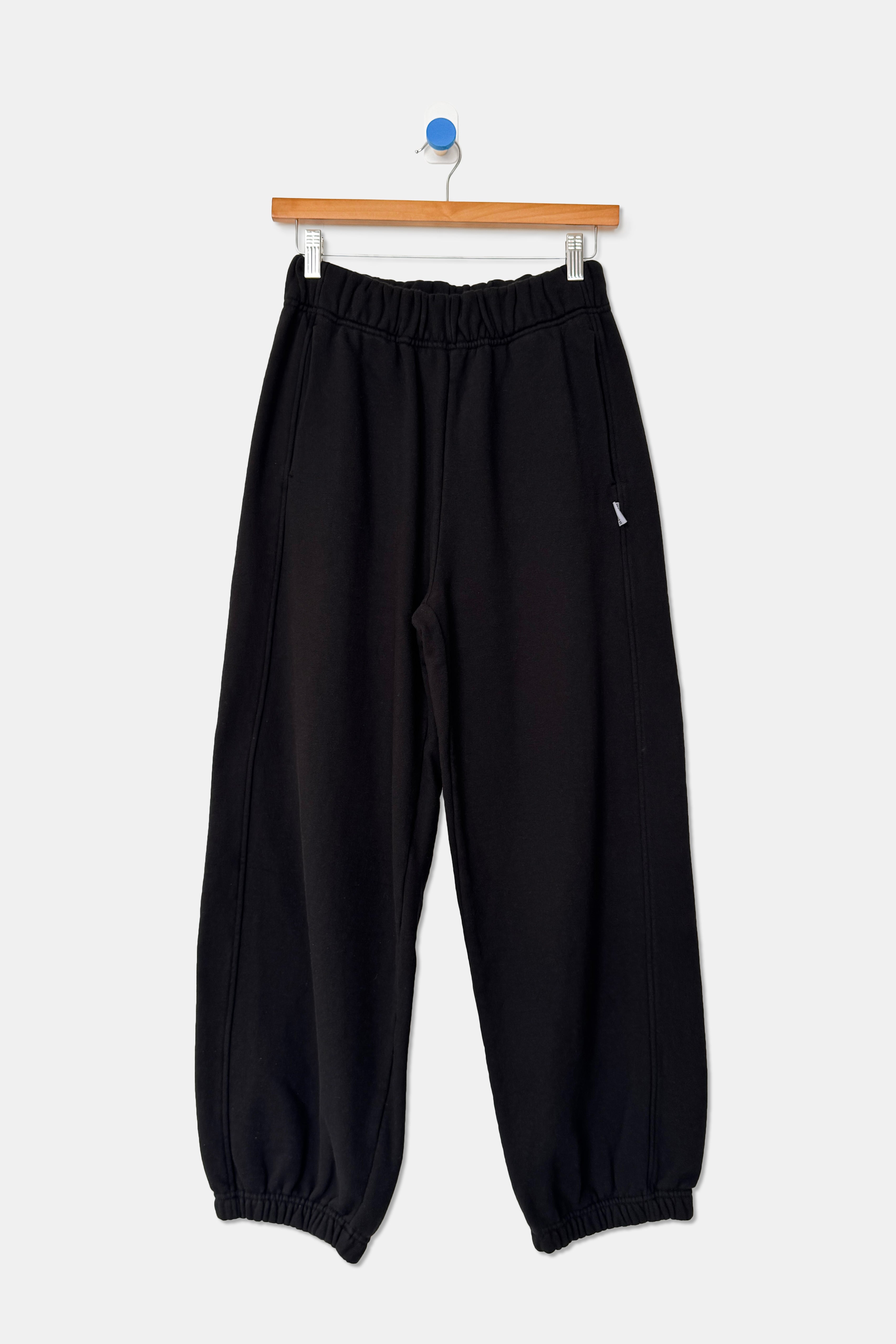 French Terry Balloon Pants - Black