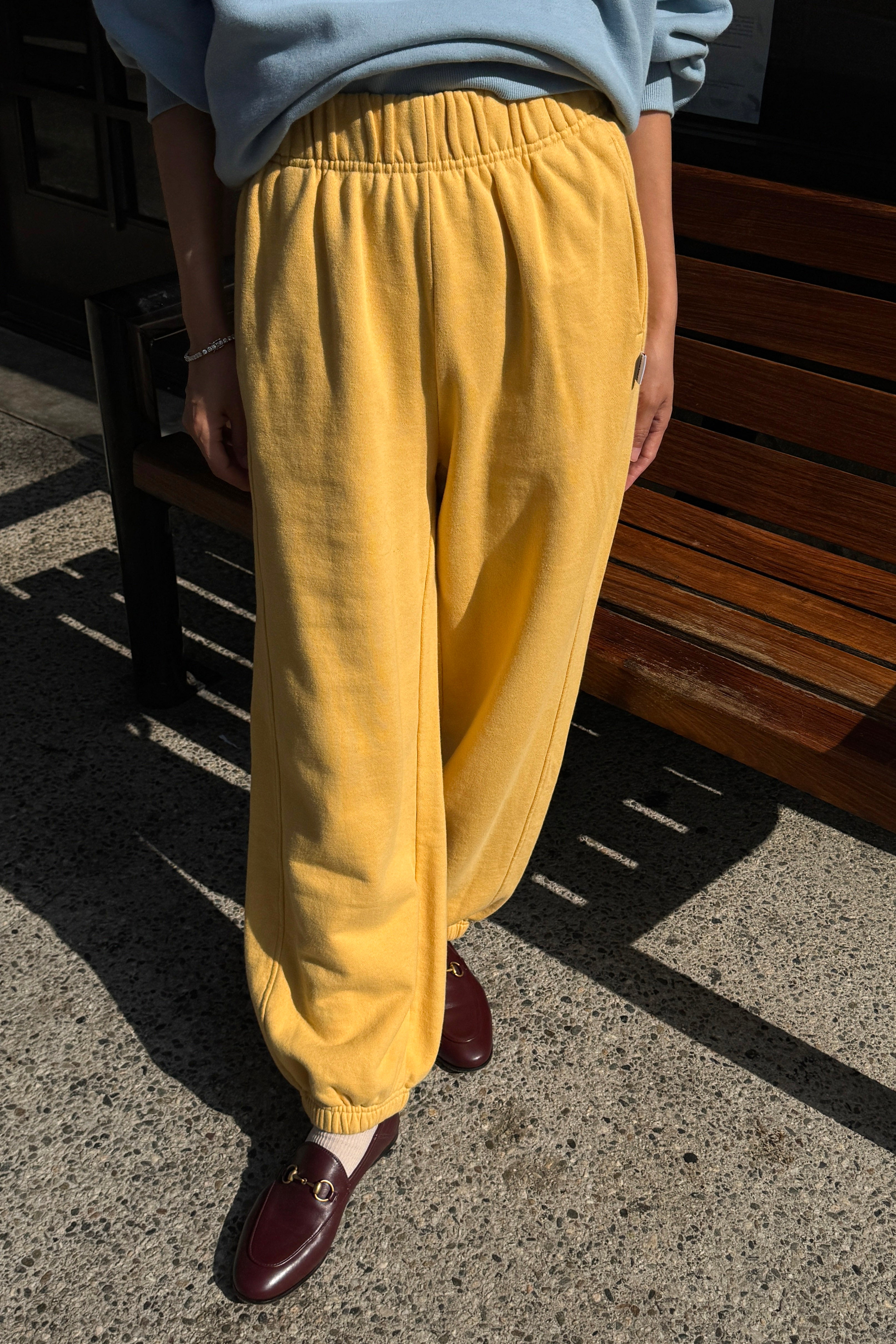 French Terry Balloon Pants - Deep Yellow