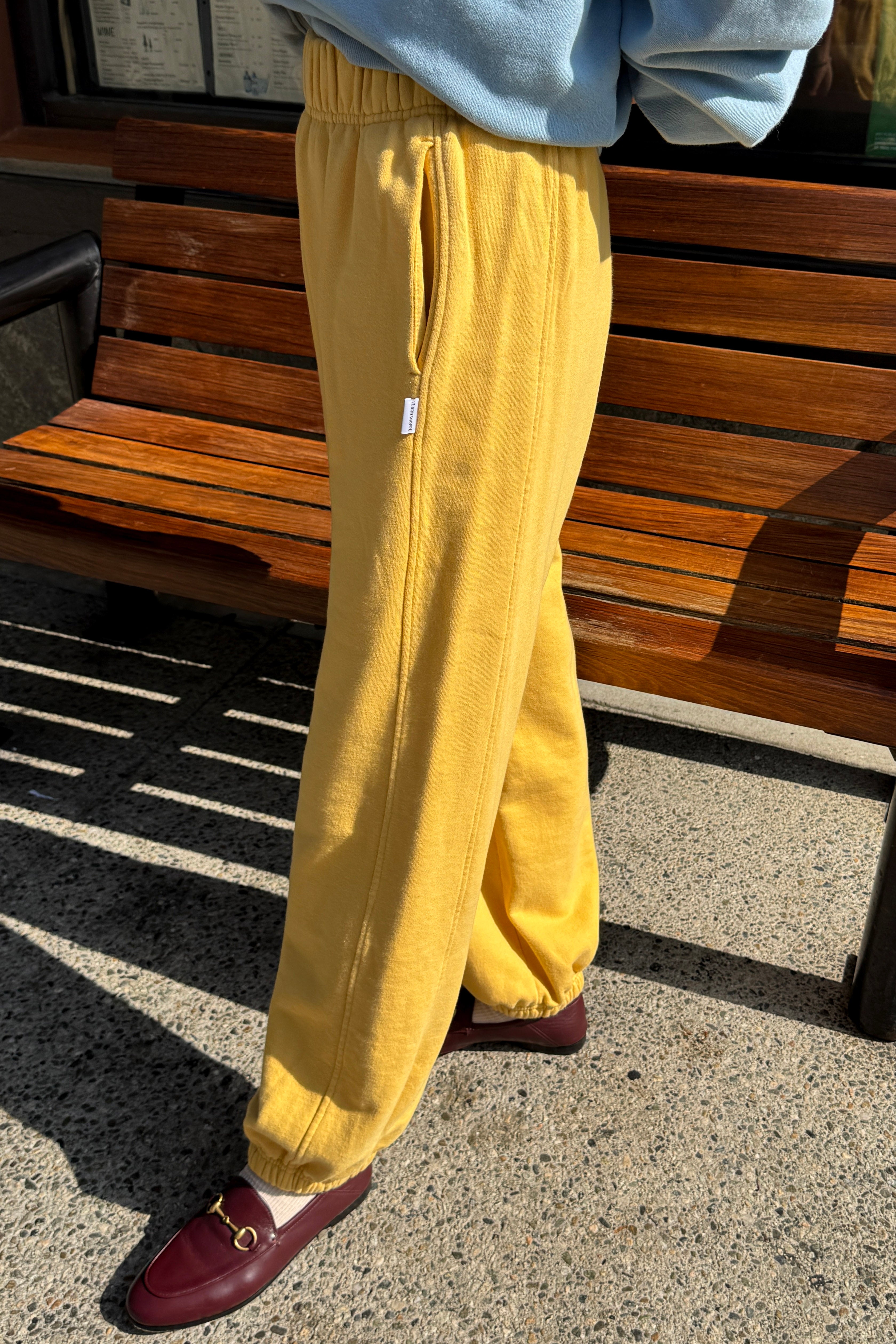 French Terry Balloon Pants - Deep Yellow