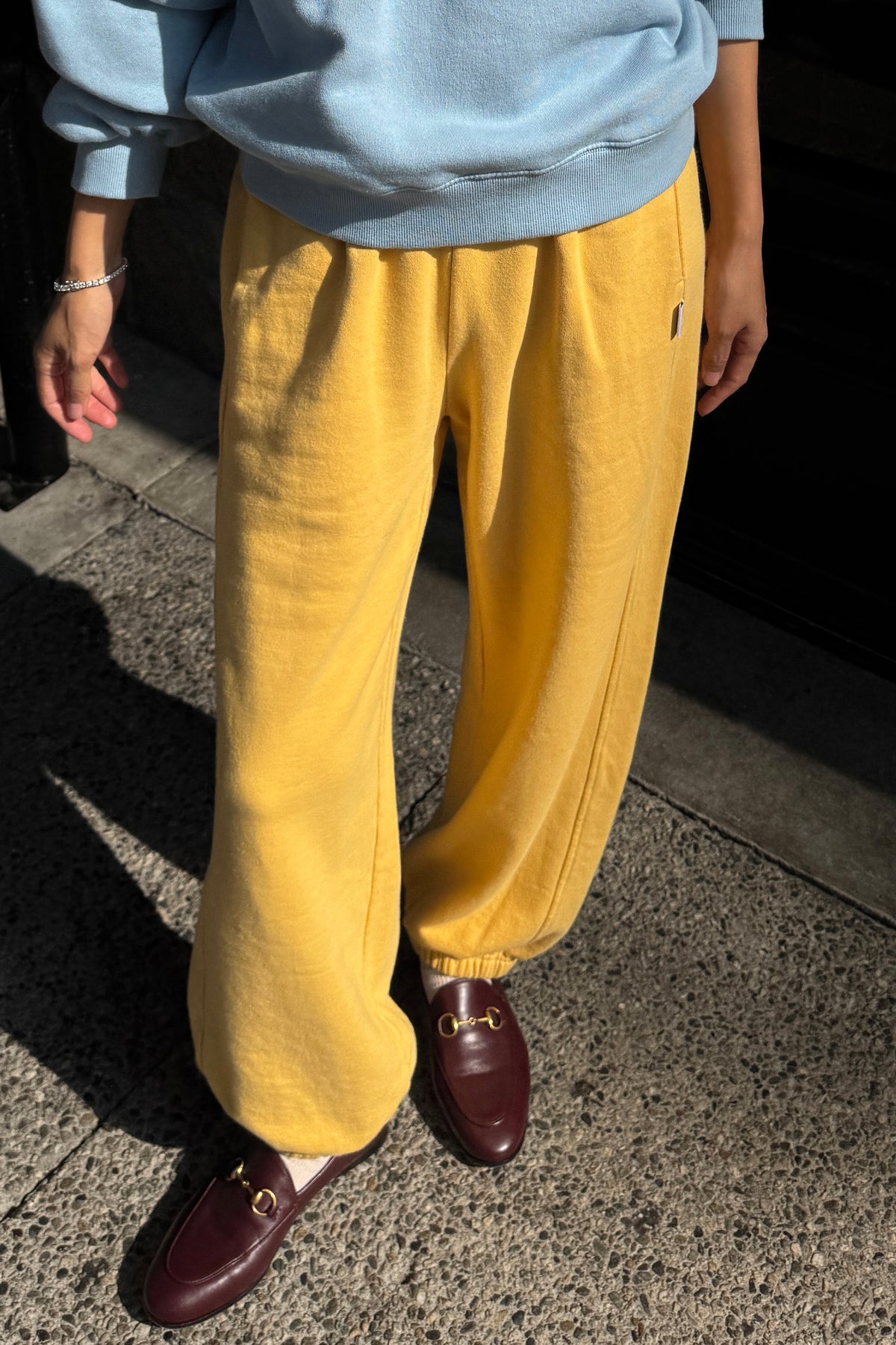 French Terry Balloon Pants - Deep Yellow