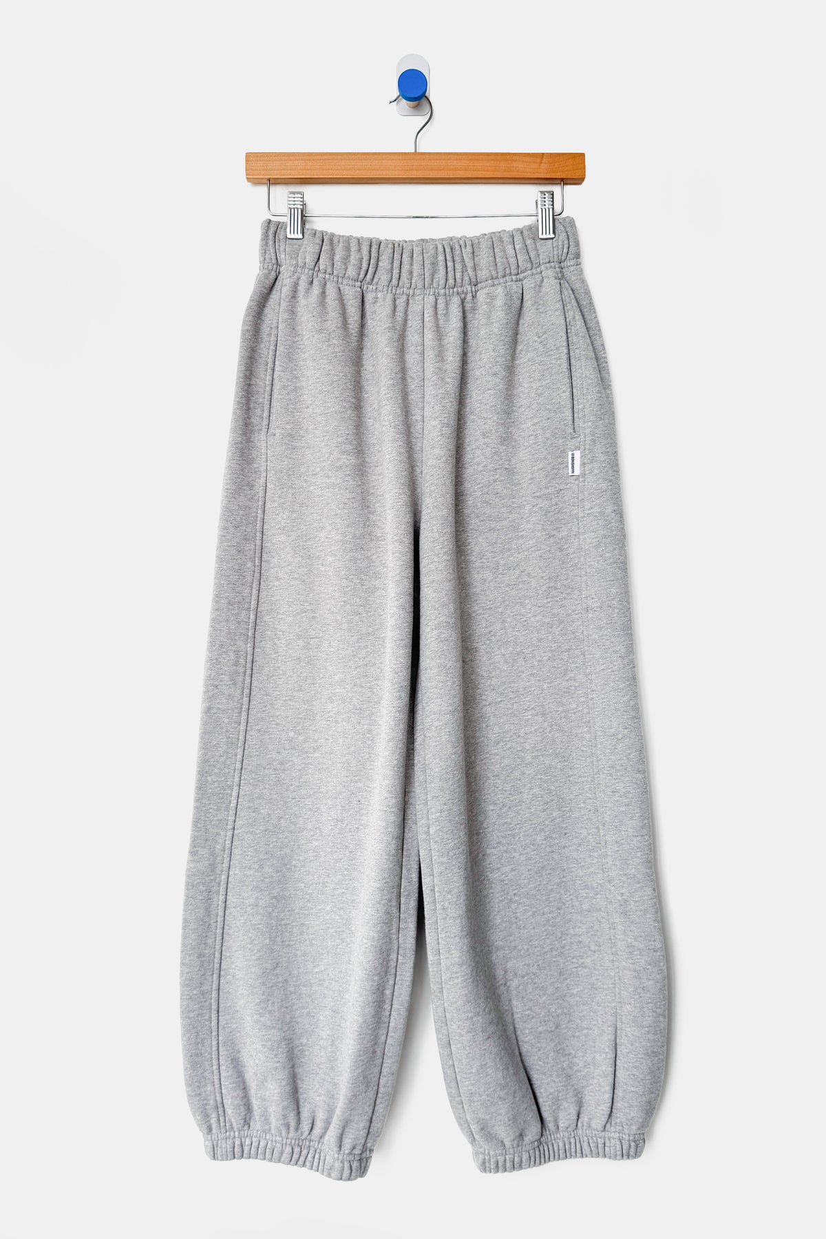 French Terry Balloon Pants - Melange Grey
