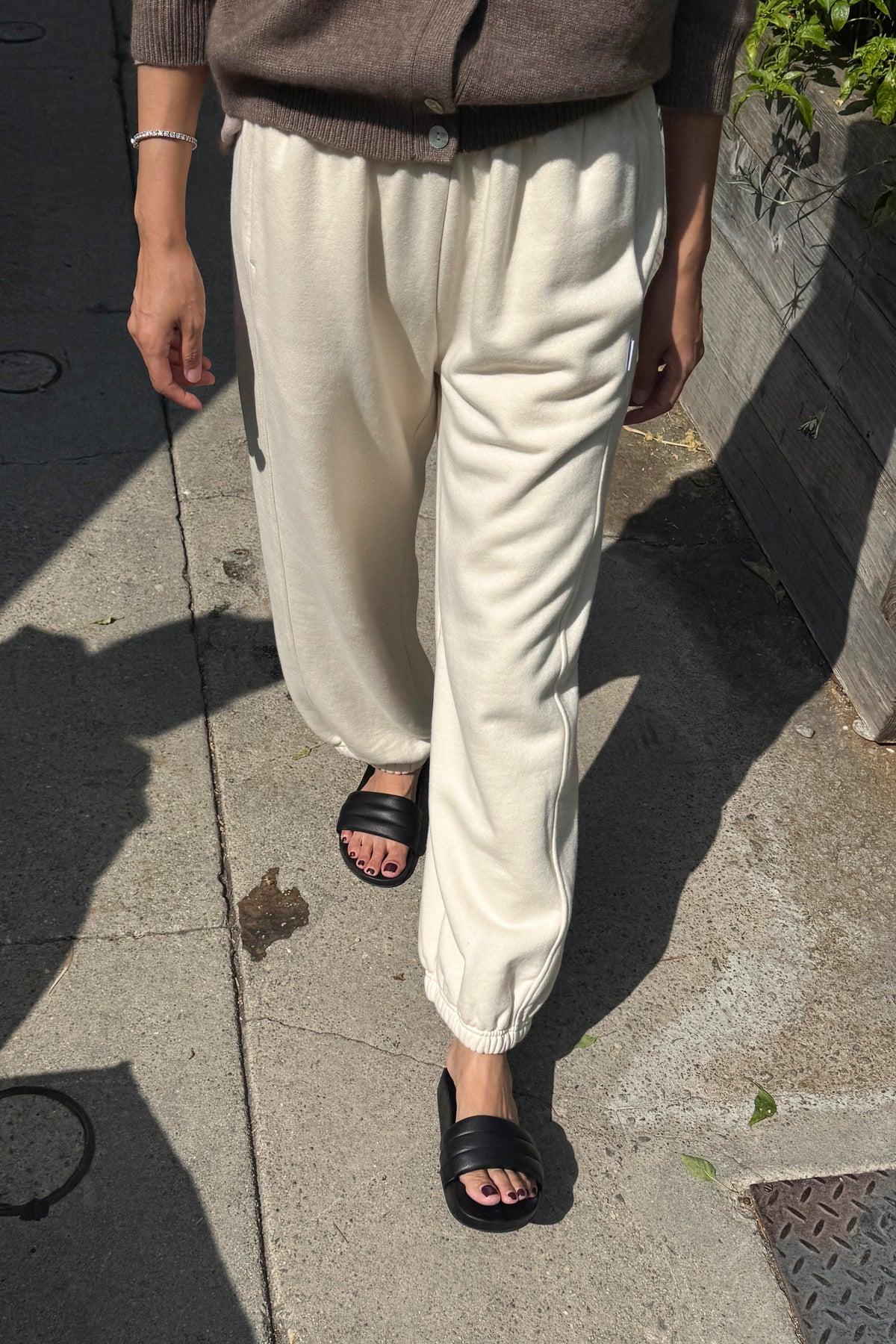 French Terry Balloon Pants - Naturel