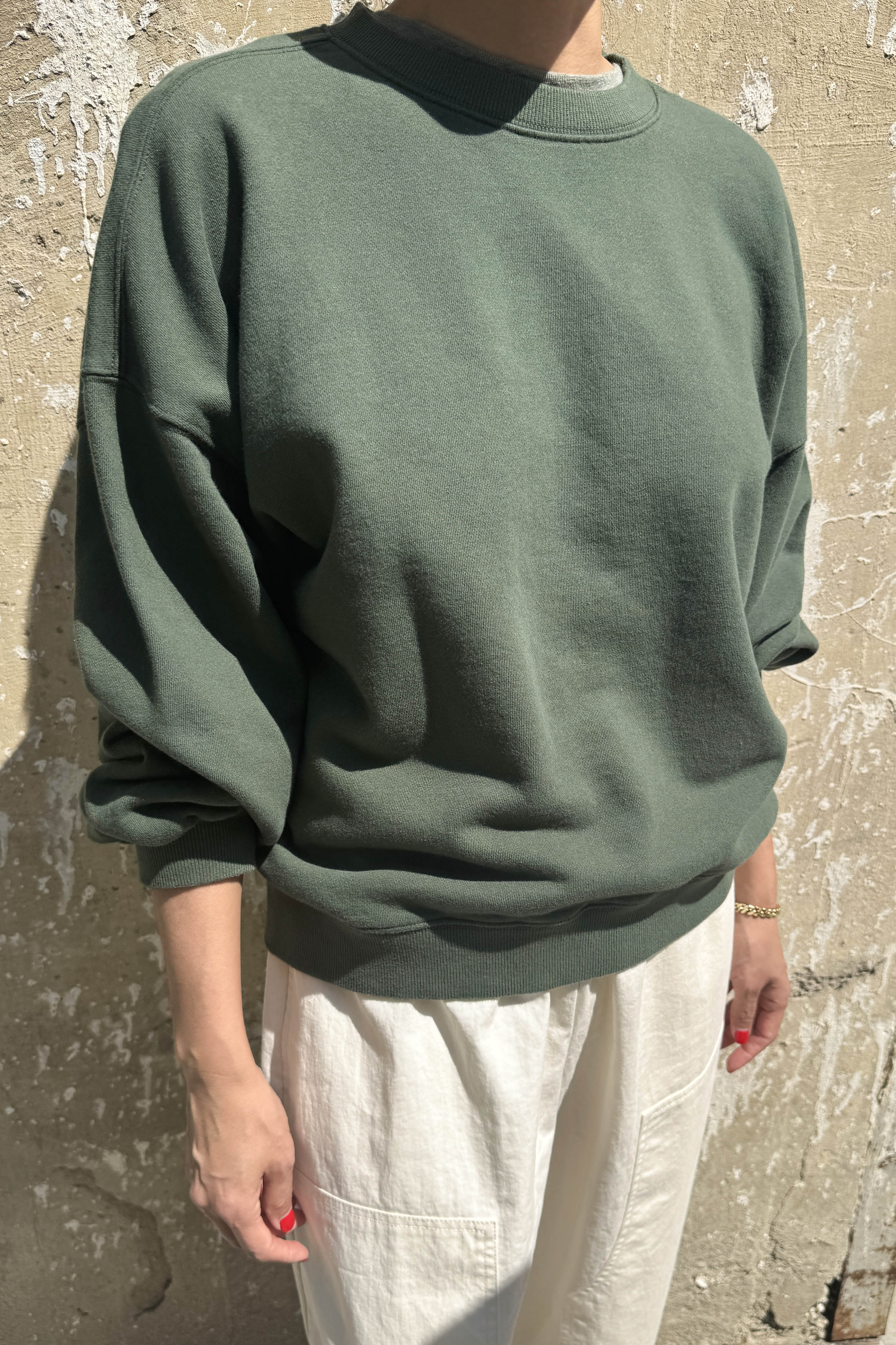 French Terry Core Sweatshirt - Cedar Green