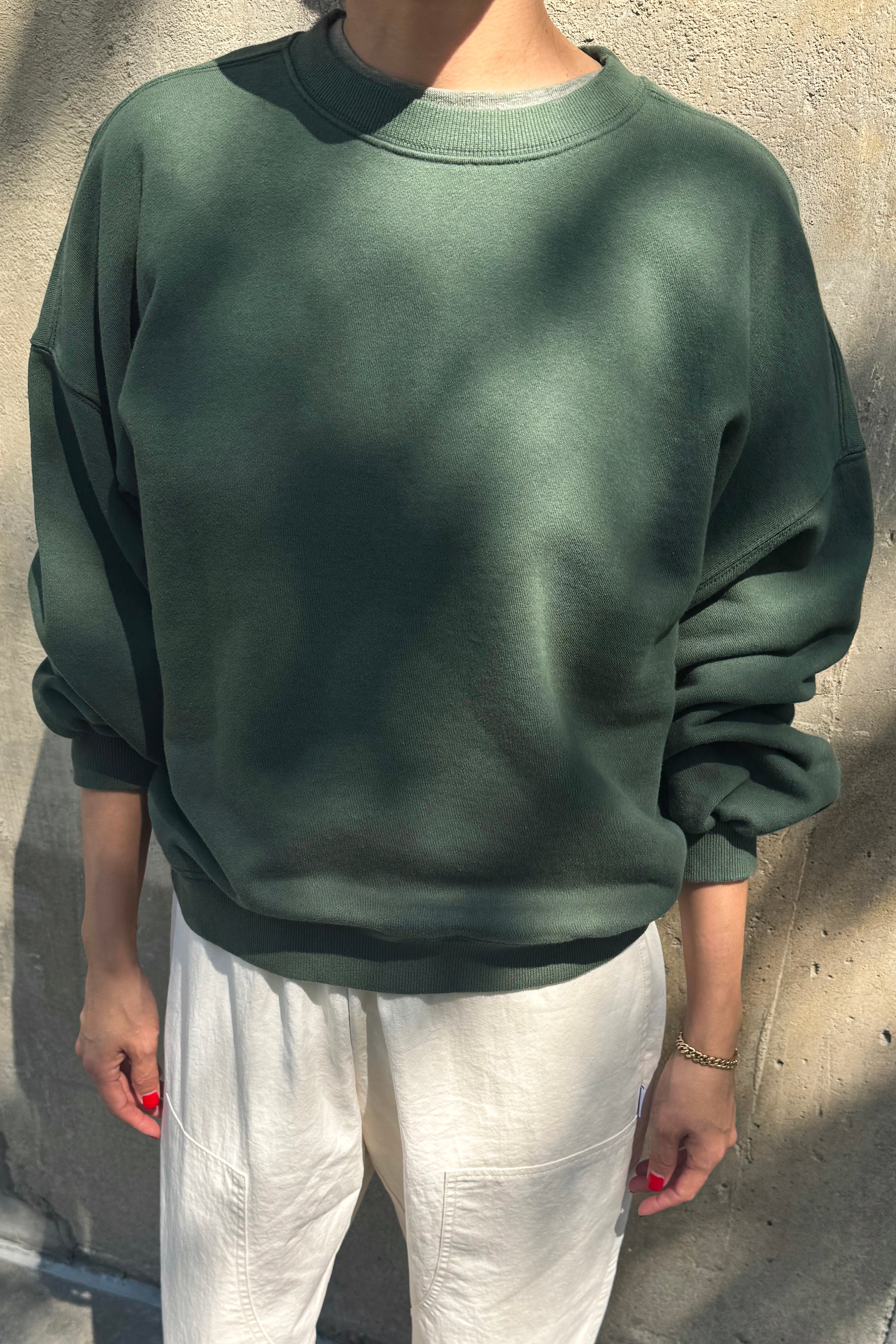 French Terry Core Sweatshirt - Cedar Green