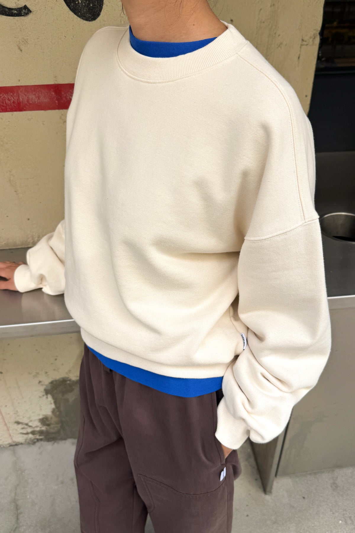 French Terry Core Sweatshirt - Naturel