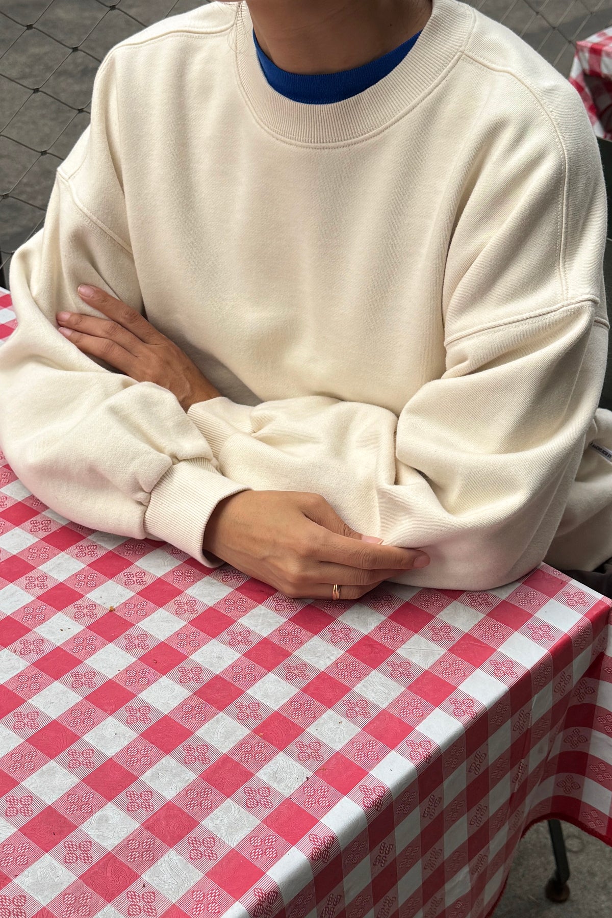 French Terry Core Sweatshirt - Naturel