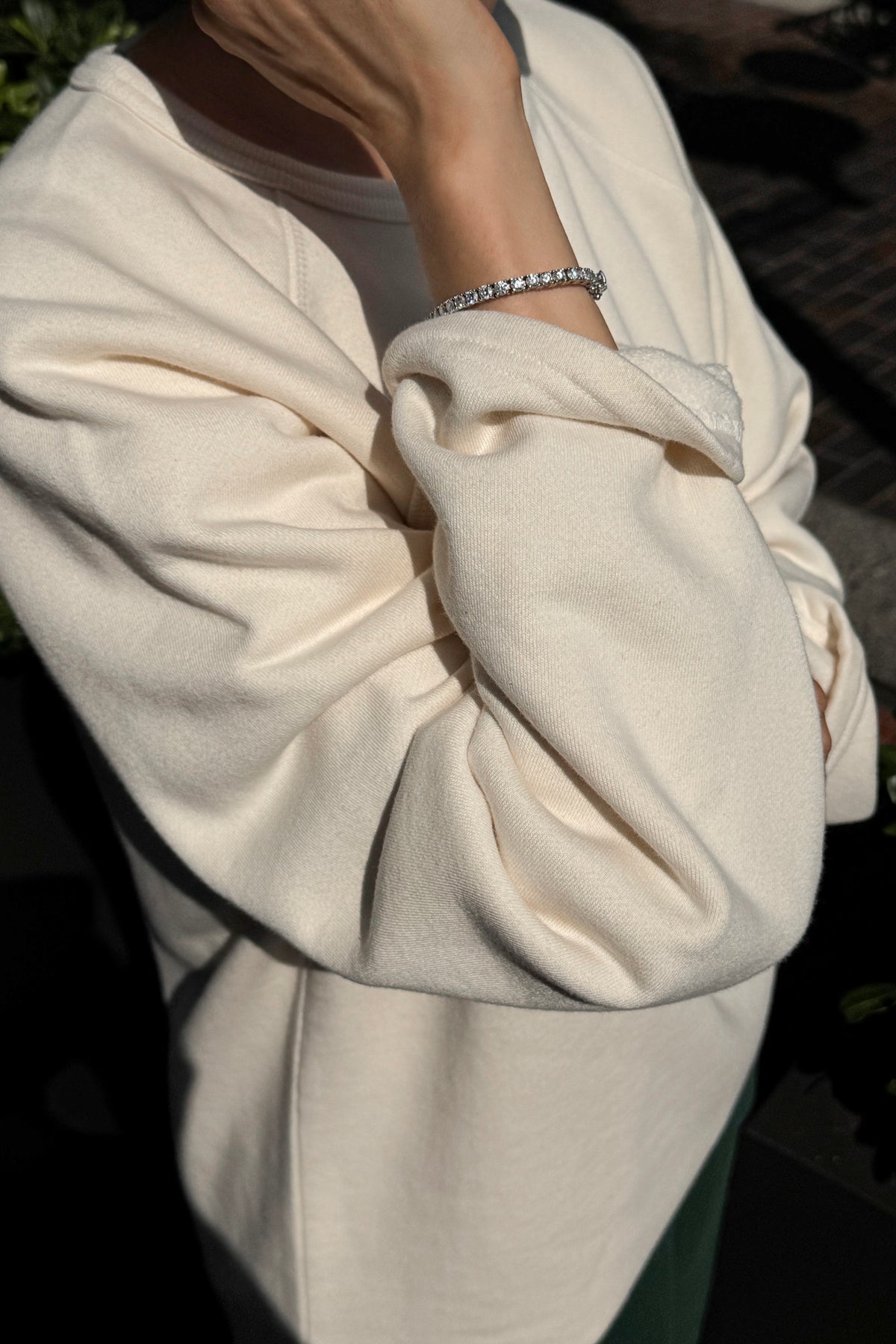 French Terry Raglan Tee - Naturel