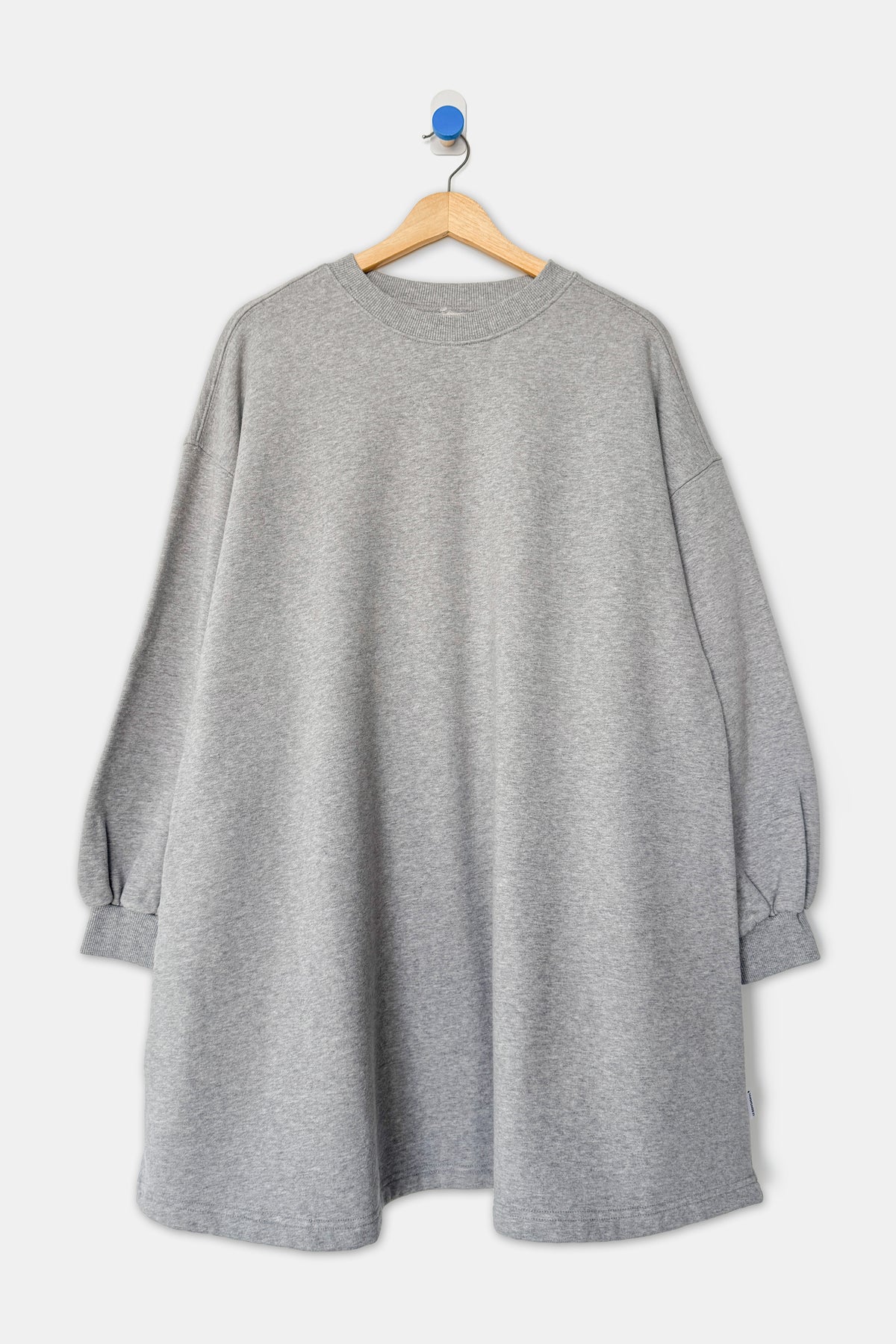 French Terry Swing Dress - Melange Grey