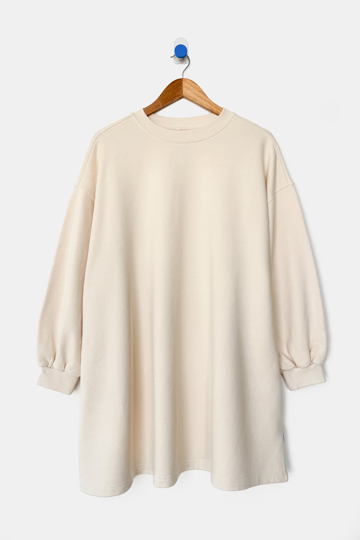 French Terry Swing Dress - Naturel
