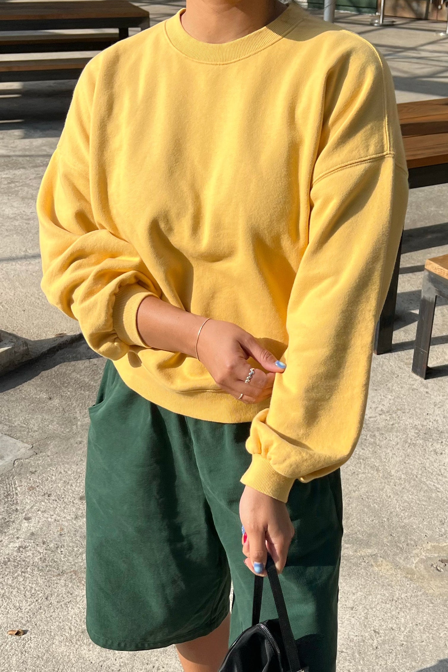 French Terry Core Sweatshirt - Deep Yellow