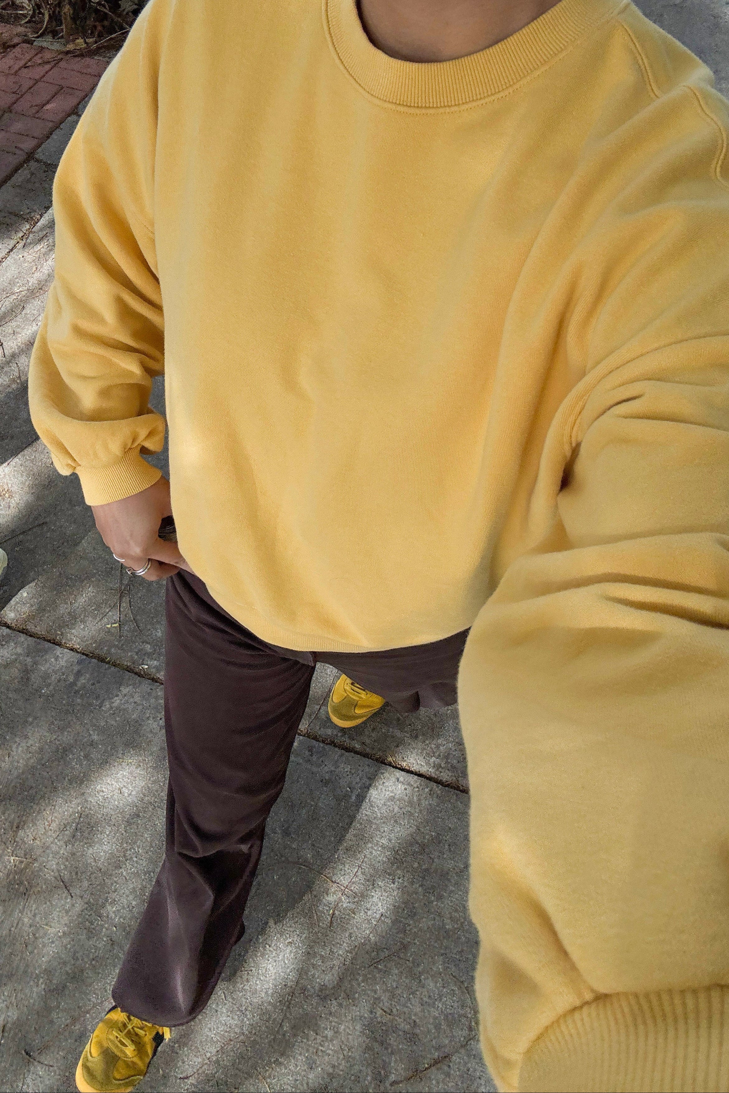 French Terry Core Sweatshirt - Deep Yellow