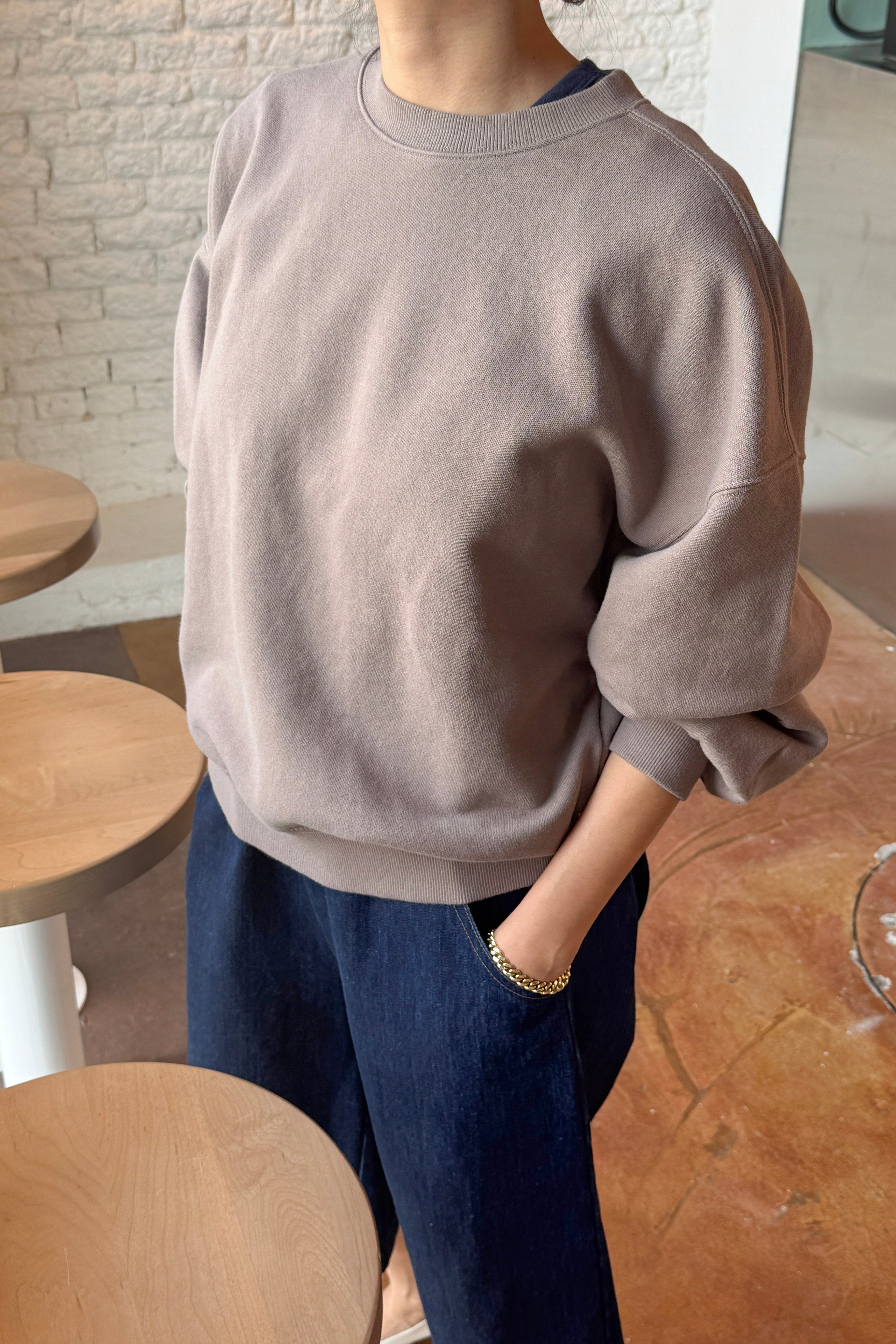 French Terry Core Sweatshirt - Mushroom