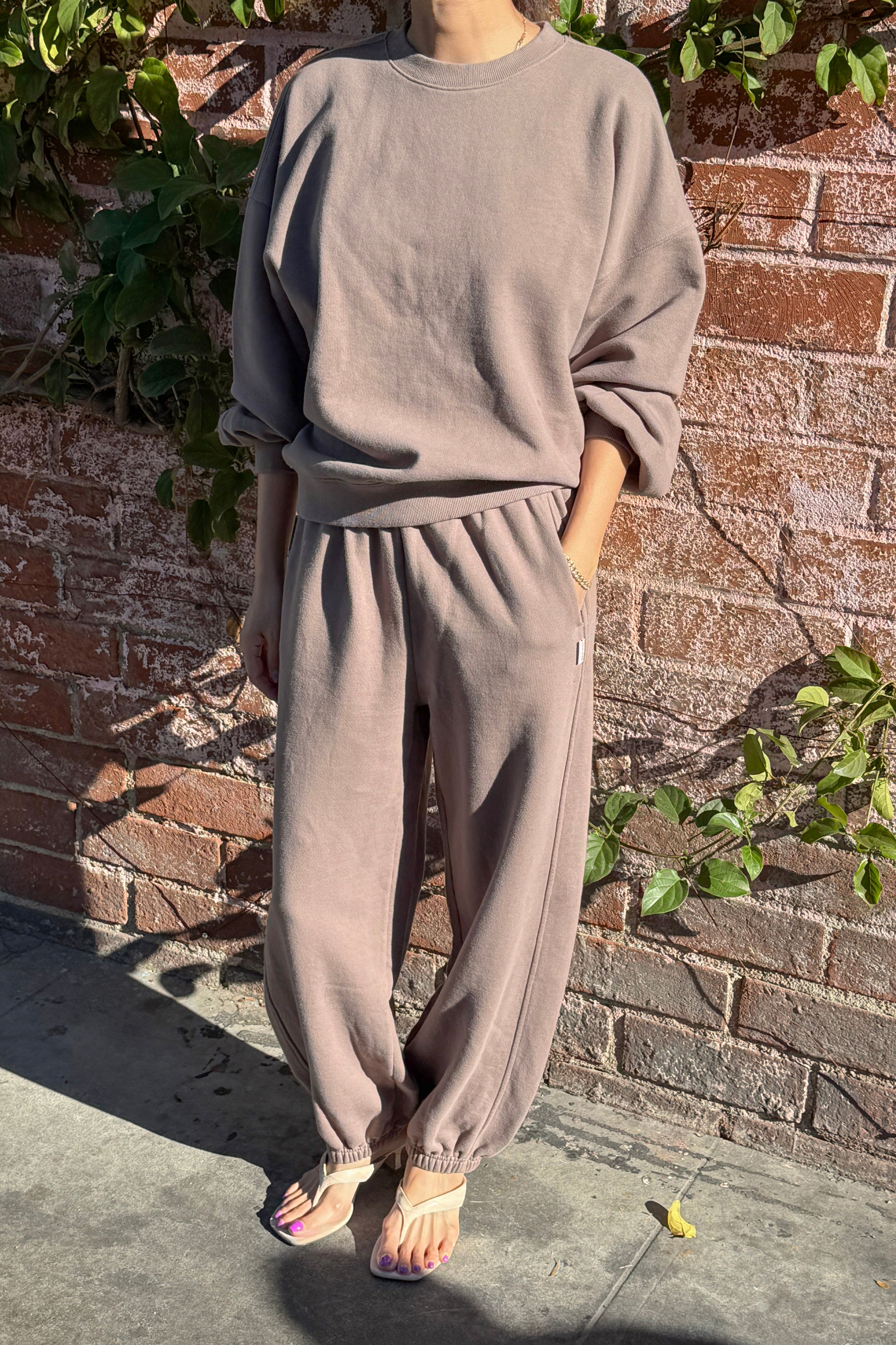 French Terry Core Sweatshirt - Mushroom