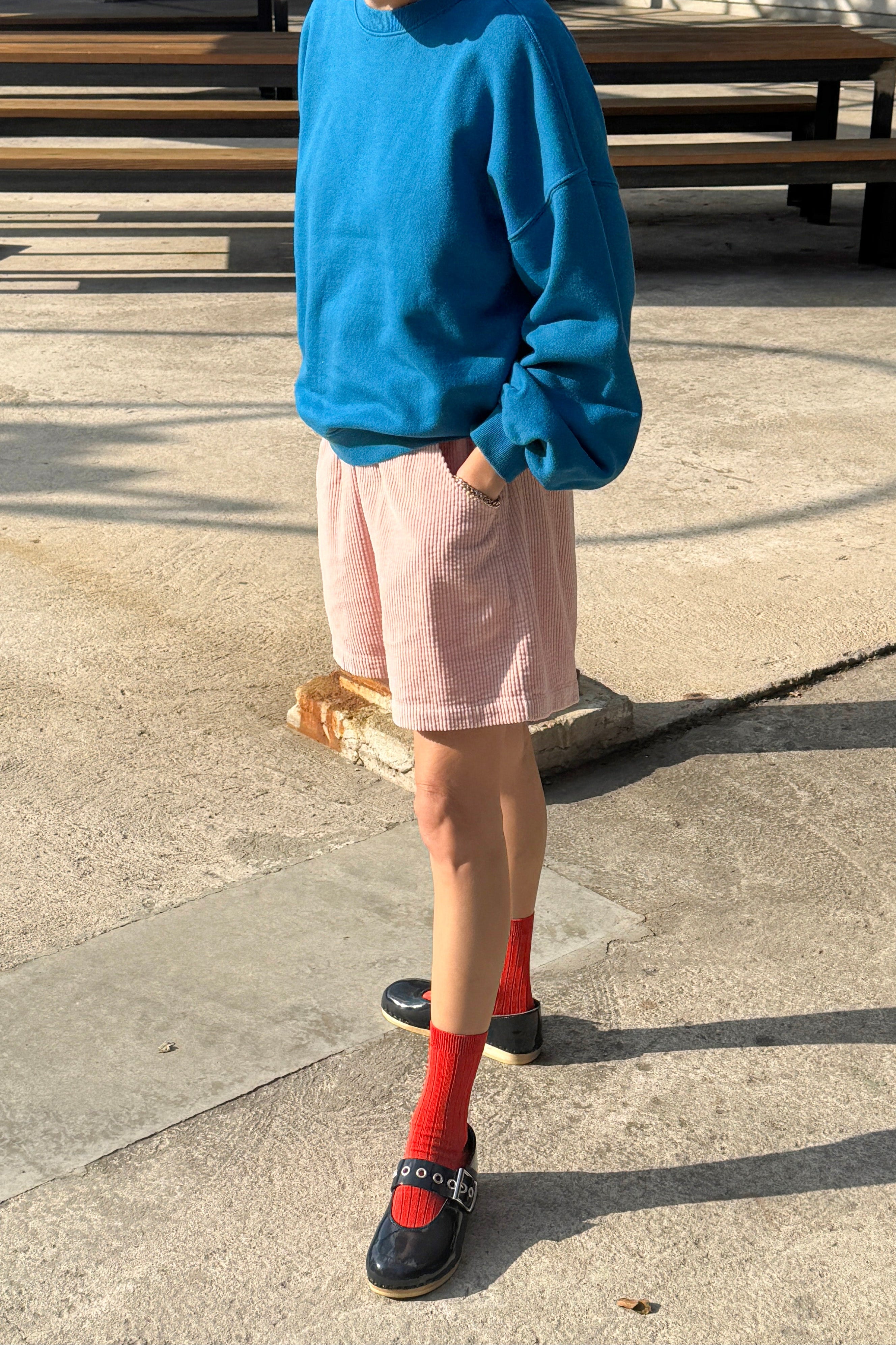 French Terry Core Sweatshirt - Teal Blue