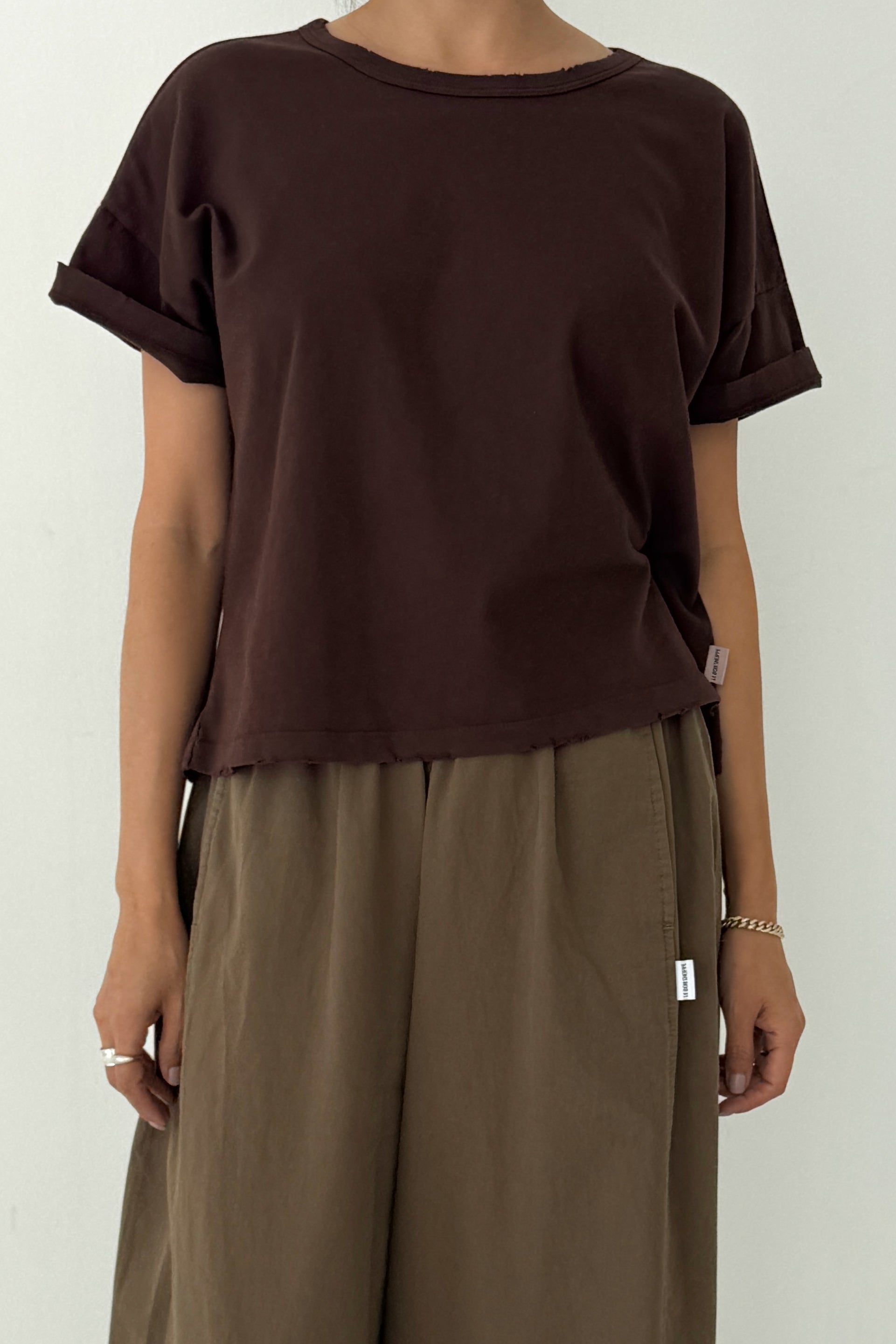 Vintage Fille Tee - Dark Cacao