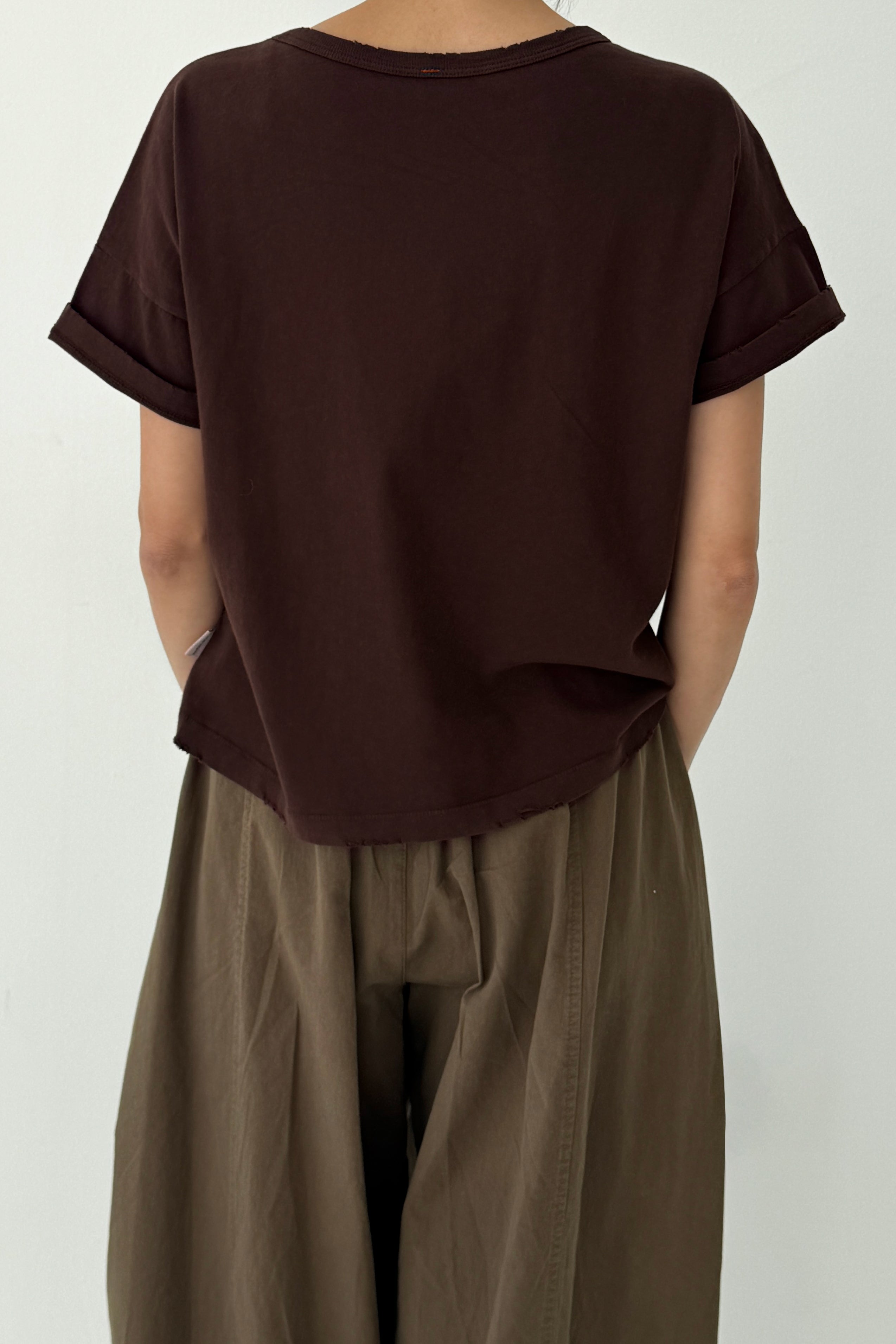 Vintage Fille Tee - Dark Cacao