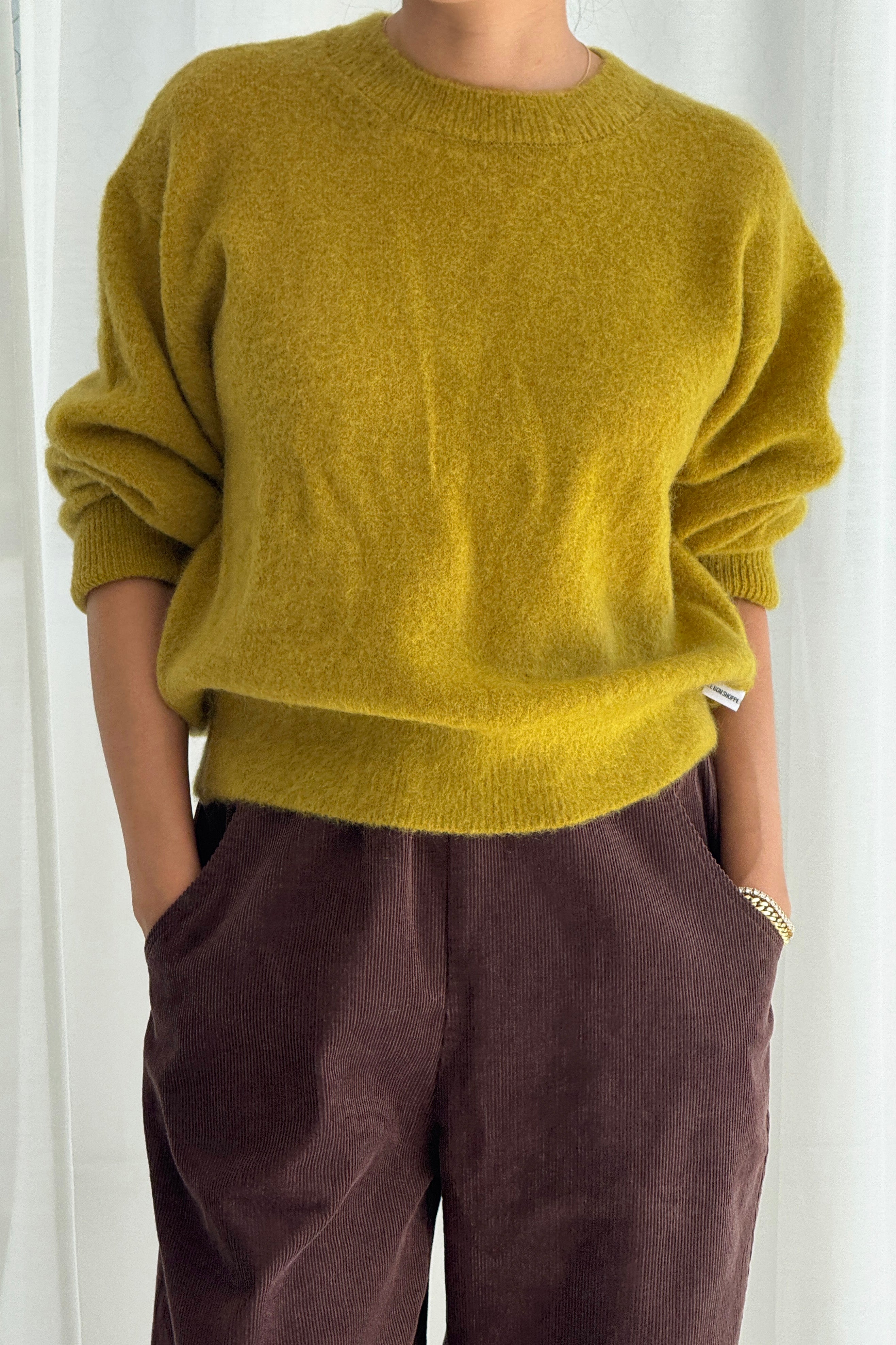 Finn Mohair Sweater - Bistro Yellow