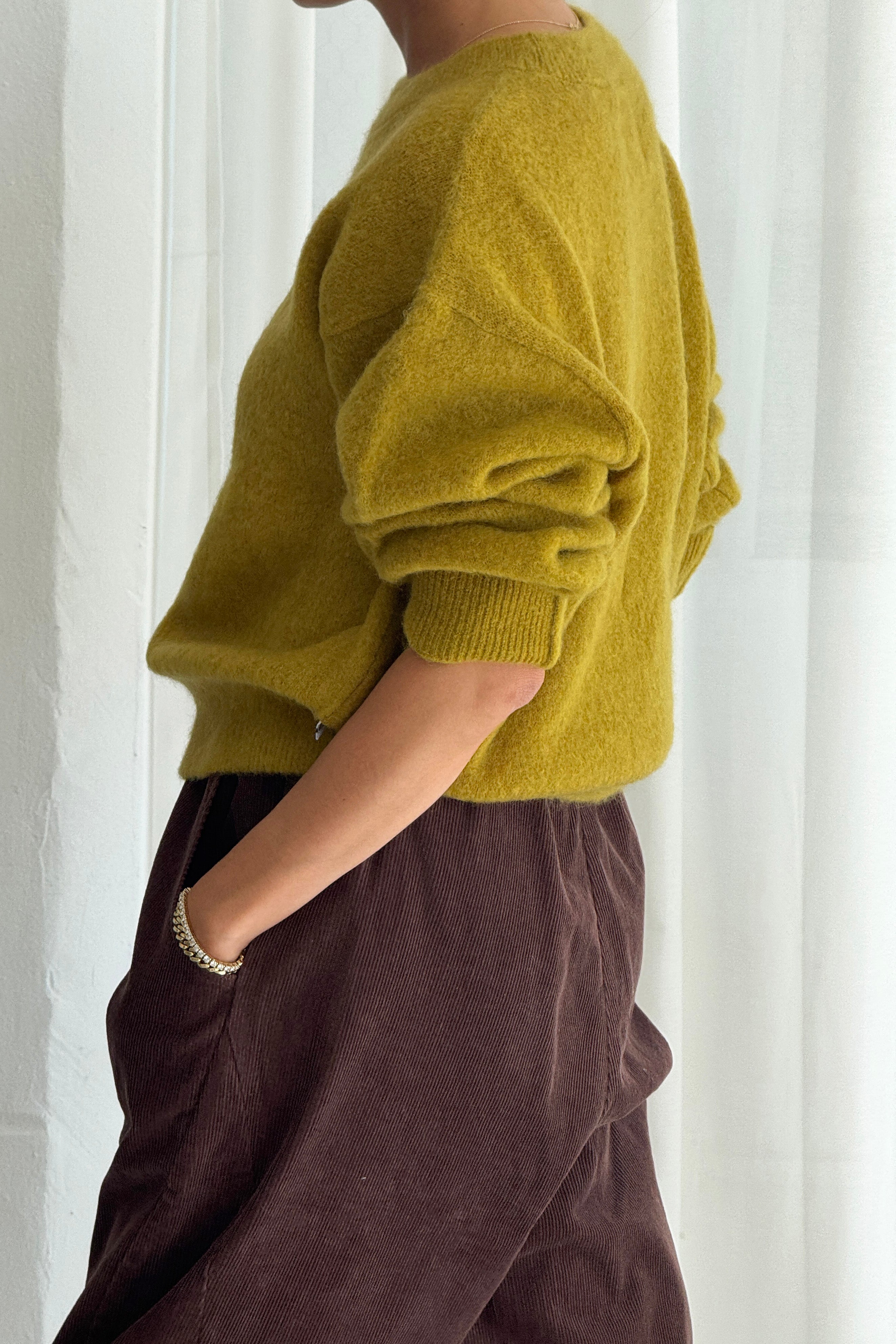 Finn Mohair Sweater - Bistro Yellow
