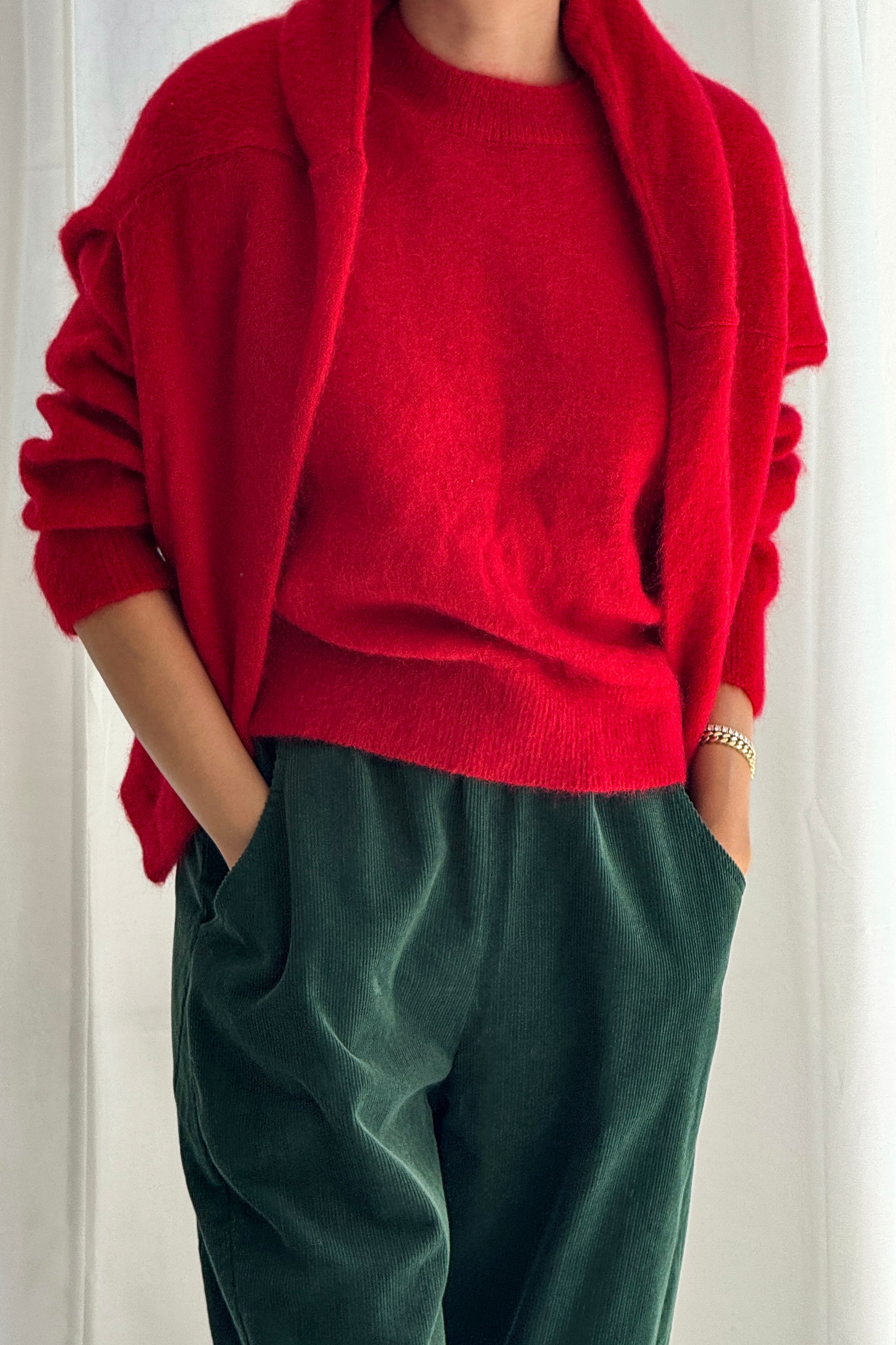 MONCLER FRGMT Mohair Sweater RED L 【公式通販】