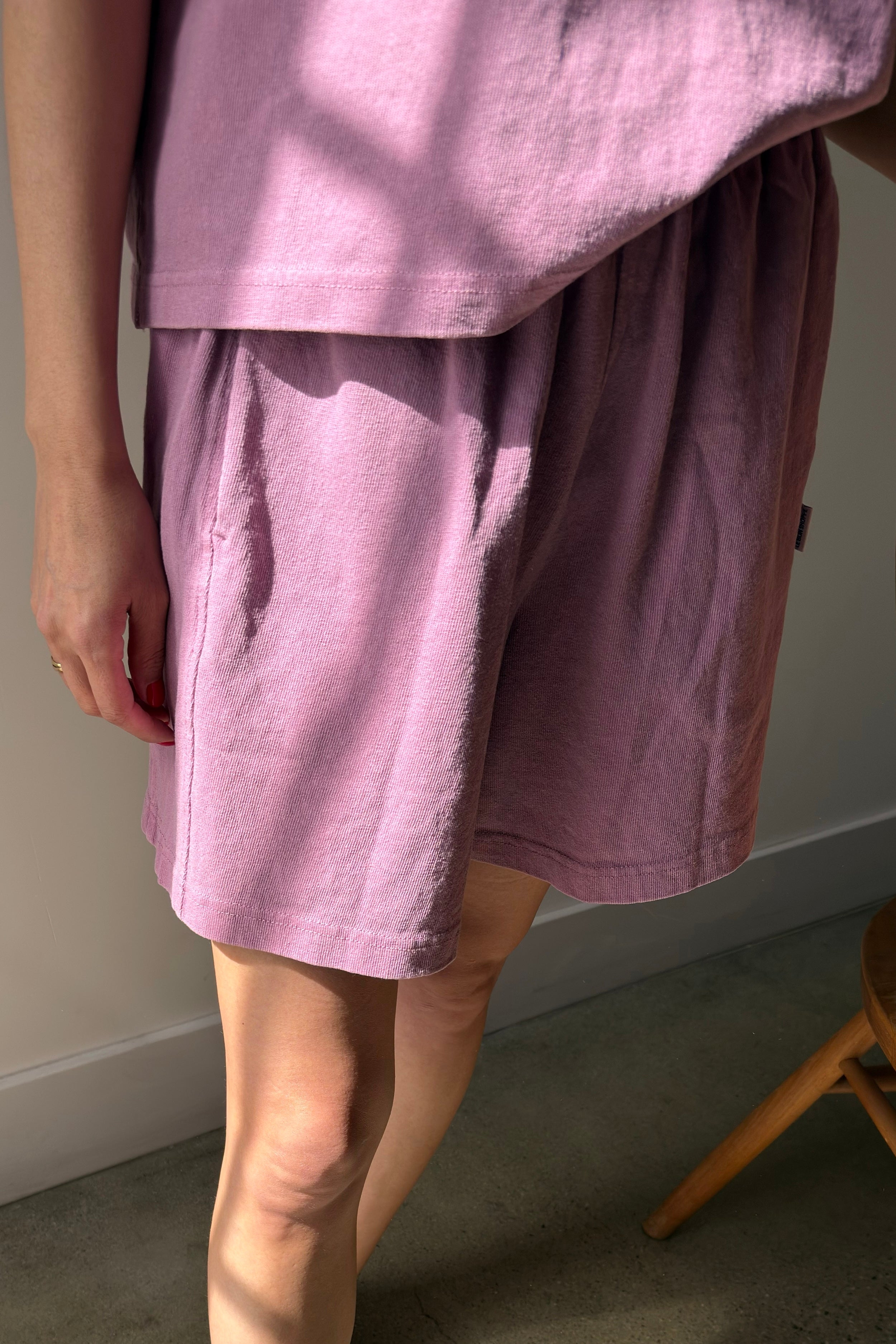 Flared Basketball Shorts - Dusty Lilac