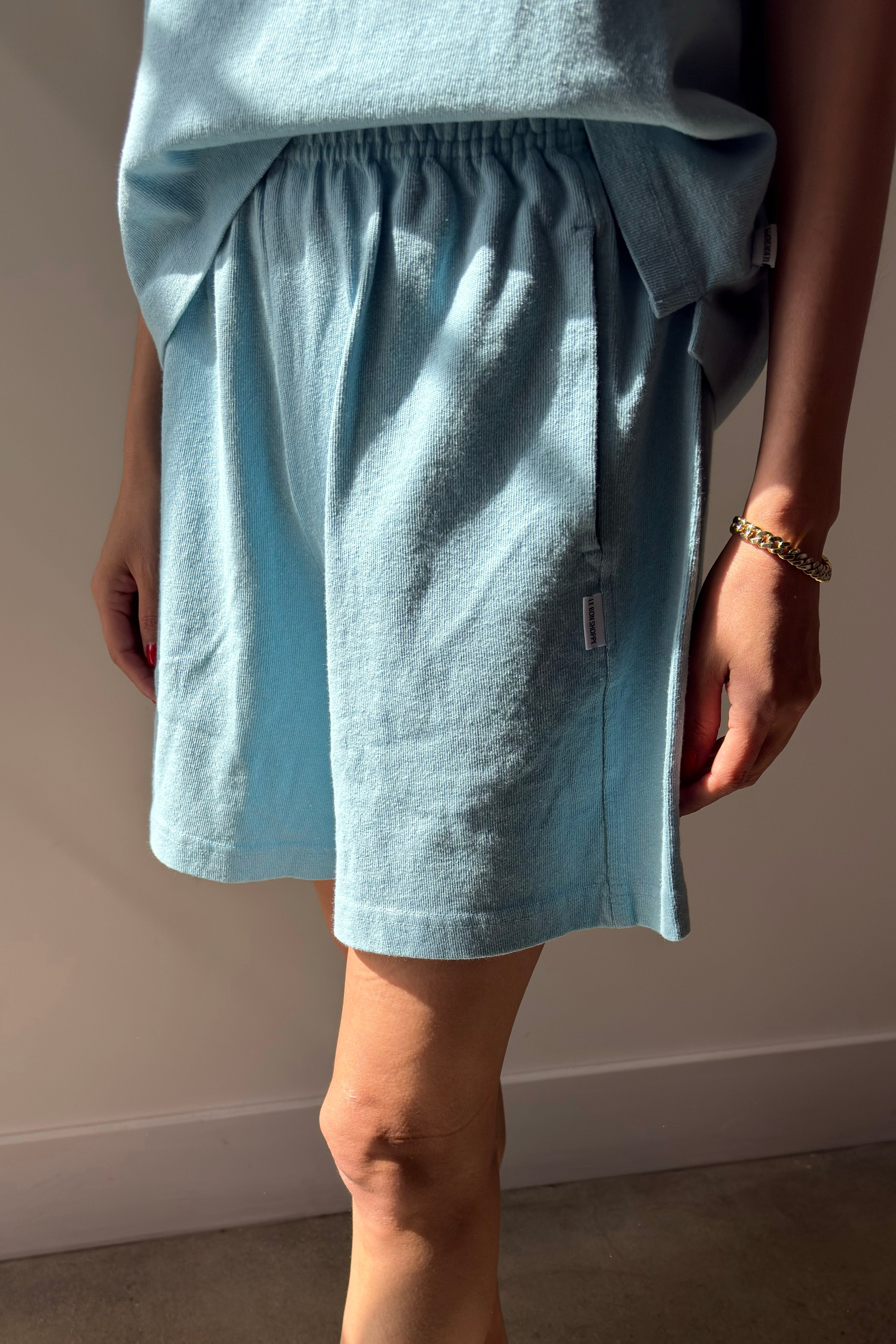 Flared Basketball Shorts - Sky Blue