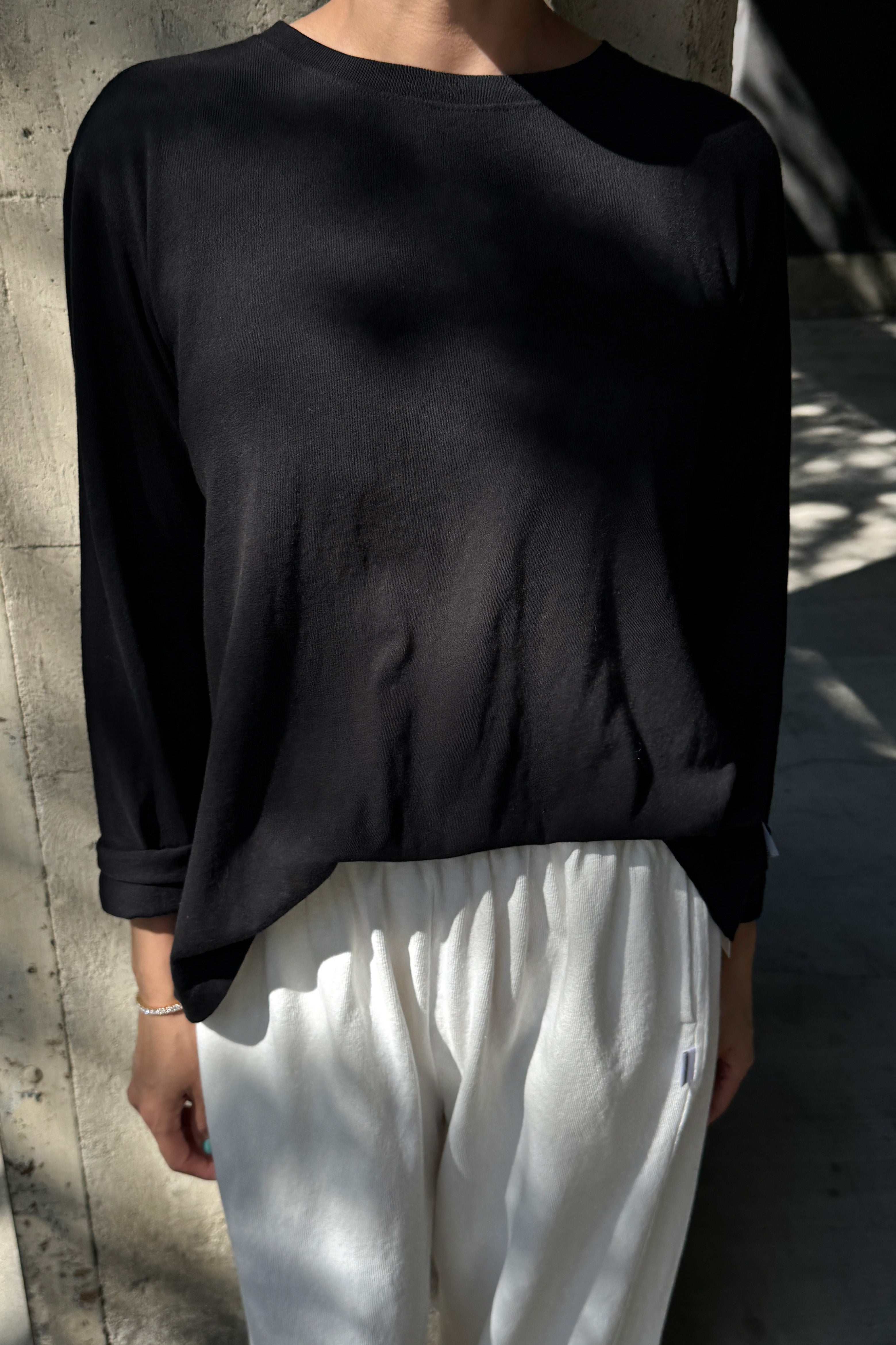Foundation Long Sleeve Tee - True Black