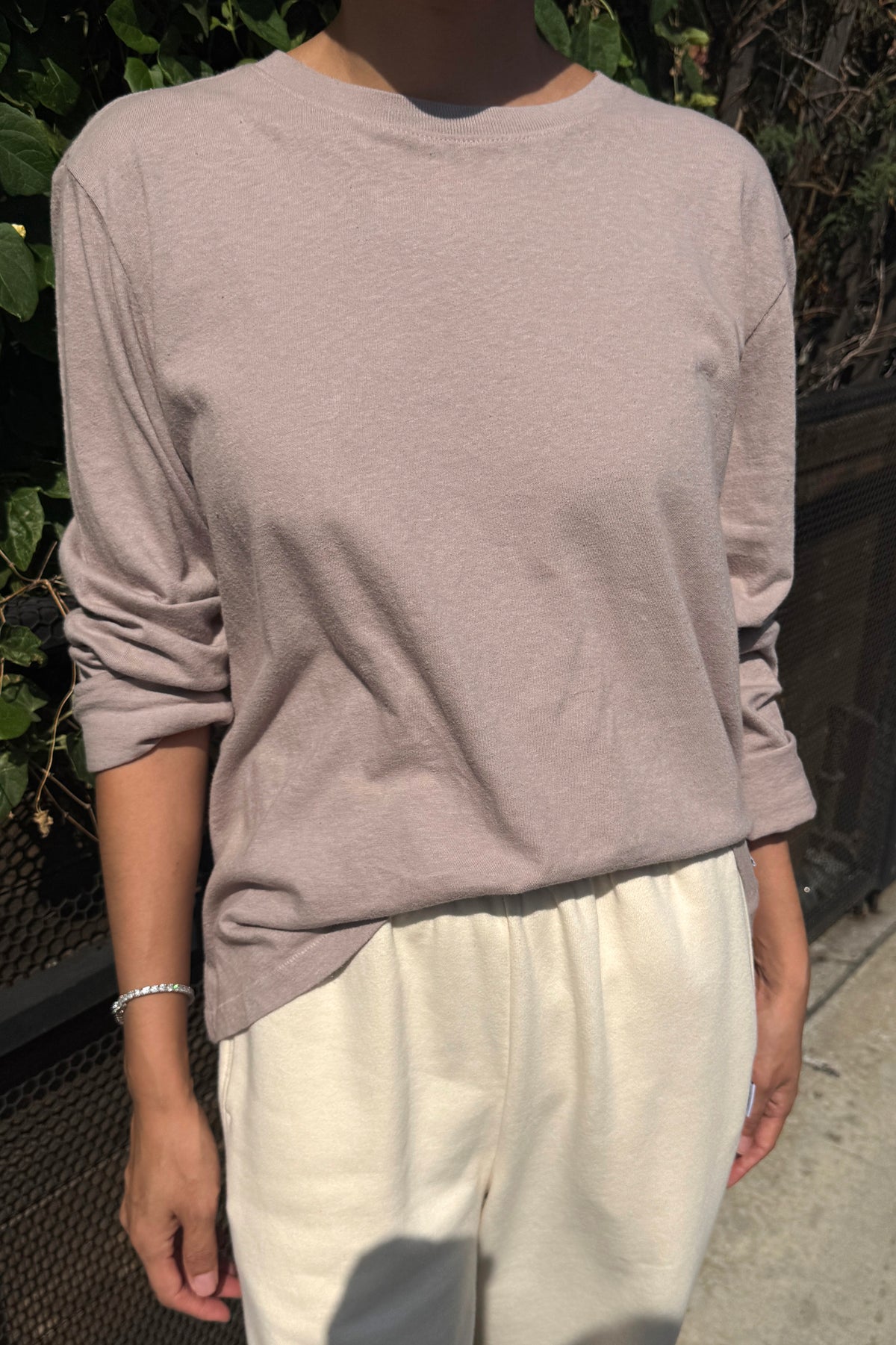 Foundation Long Sleeve Tee - Mushroom