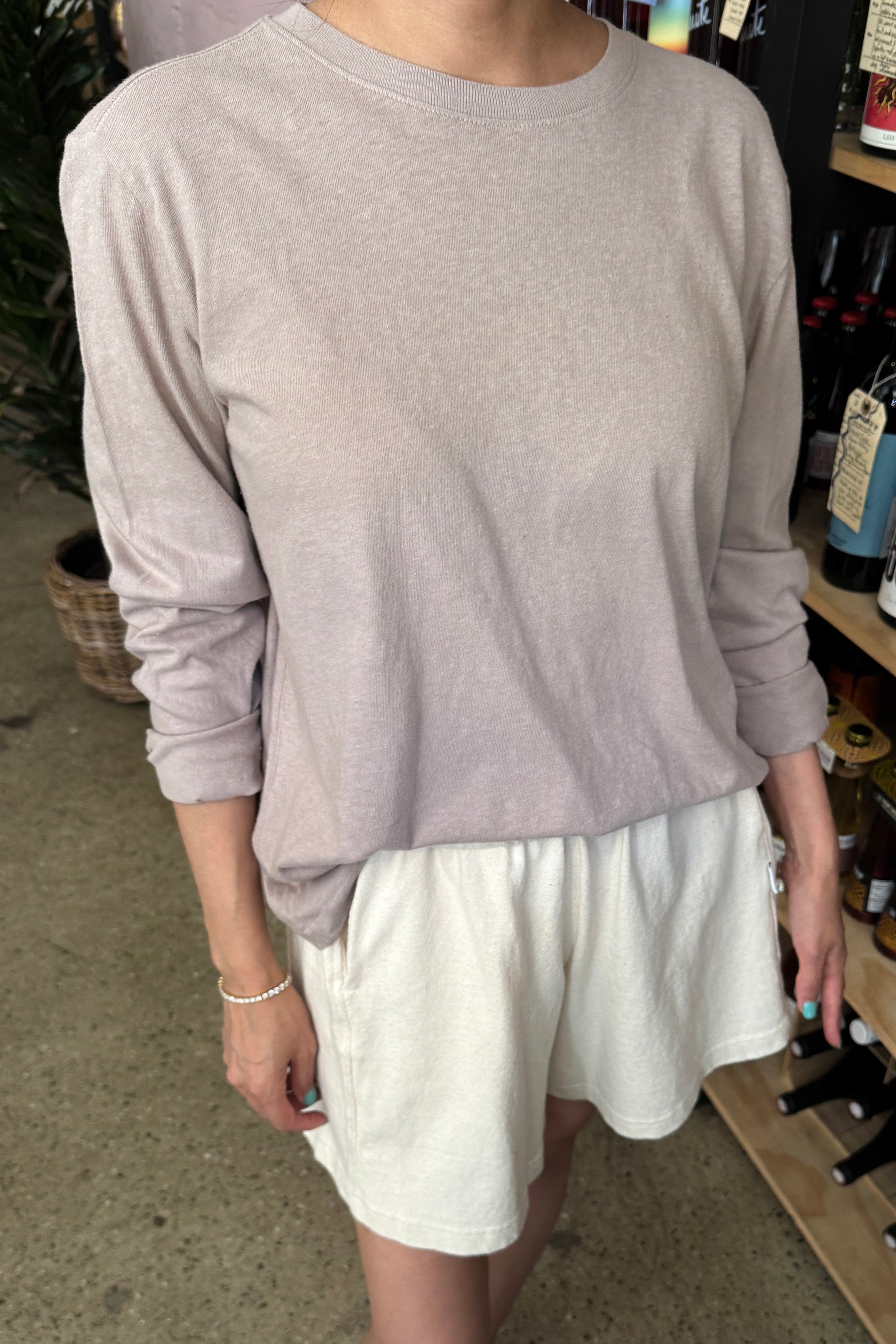 Foundation Long Sleeve Tee - Mushroom
