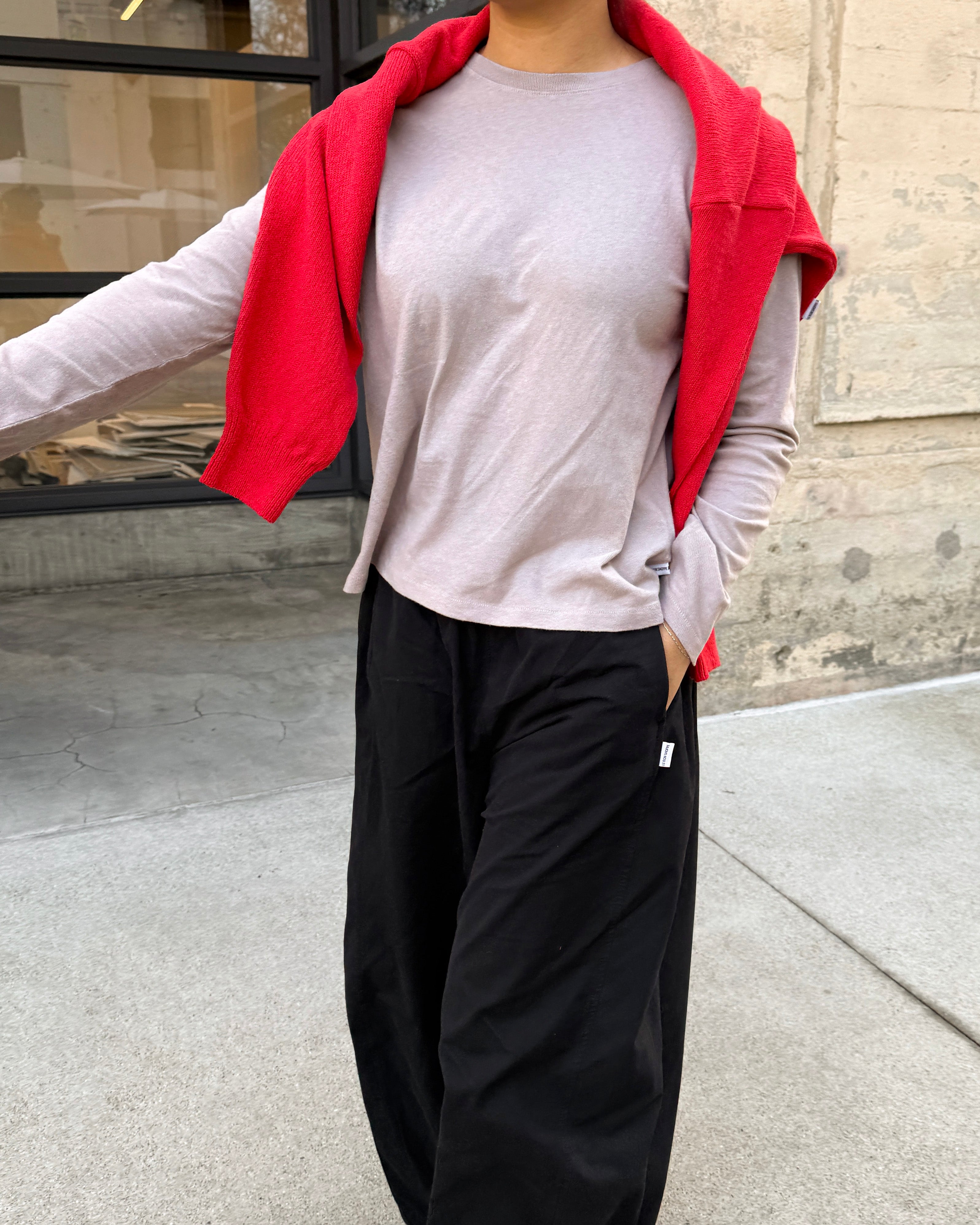 Foundation Long Sleeve Tee - Mushroom