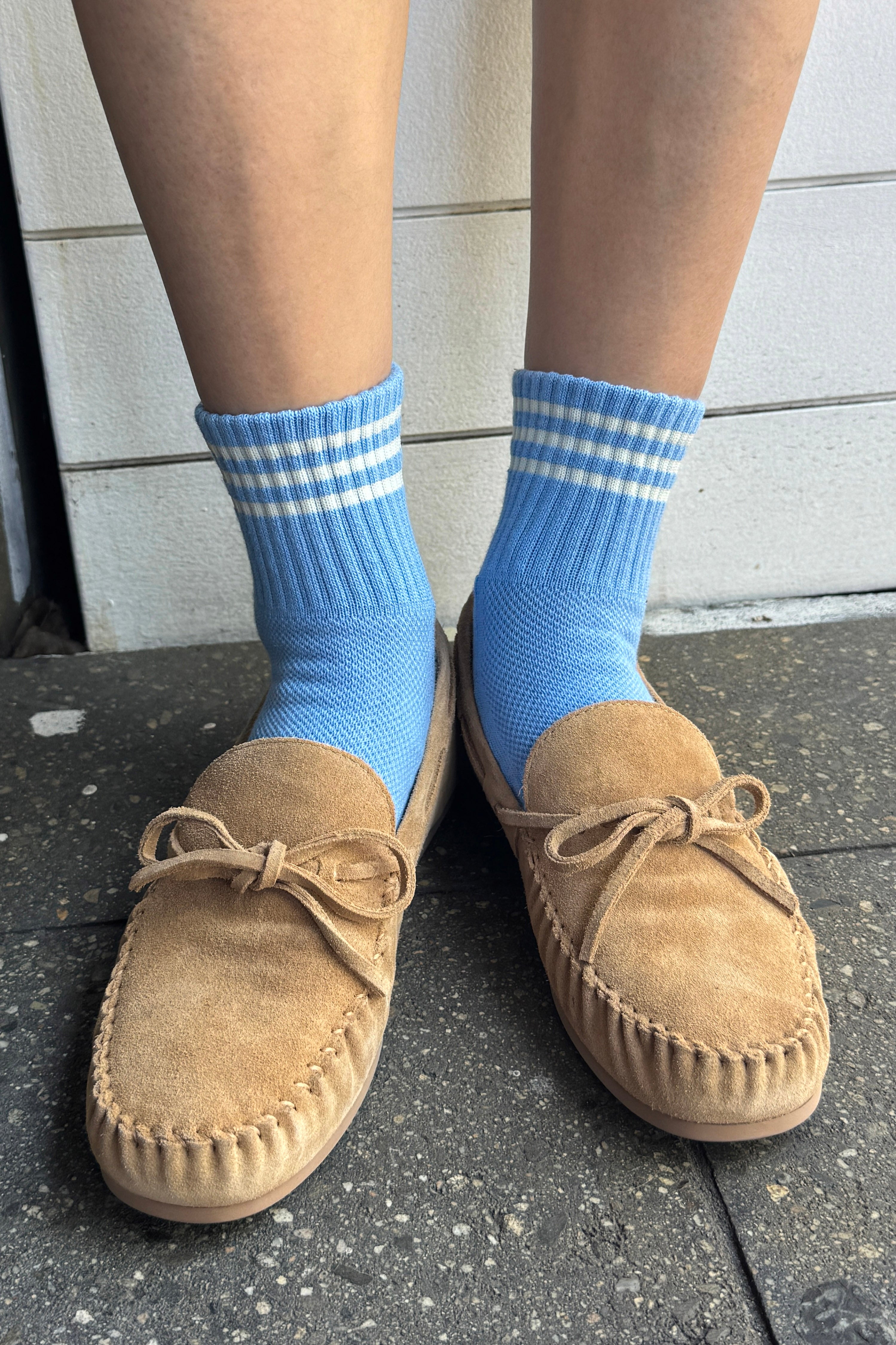 Chaussettes Girlfriend - Bleu Parisien 
