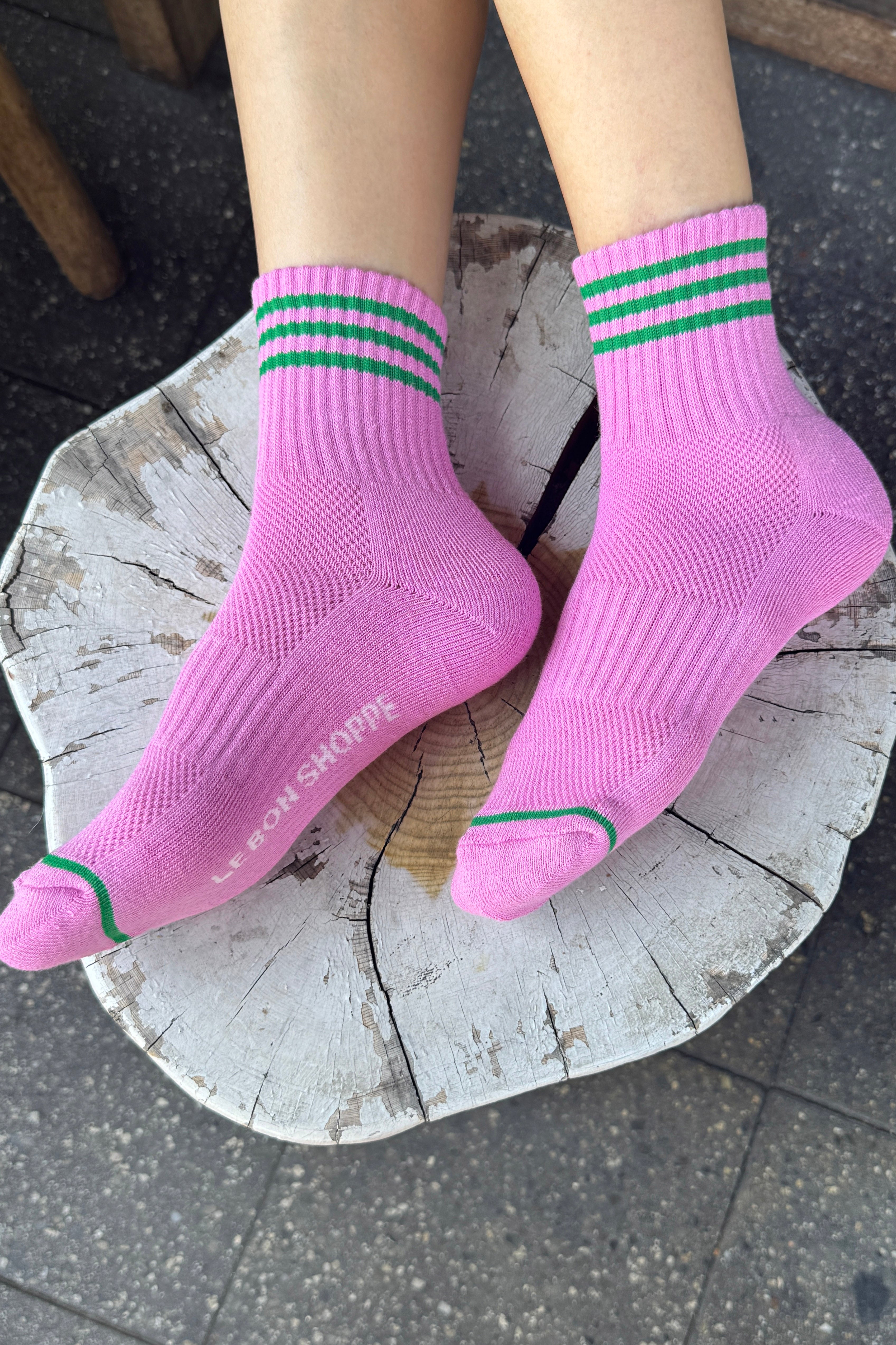 Chaussettes Girlfriend - Rose Rose 