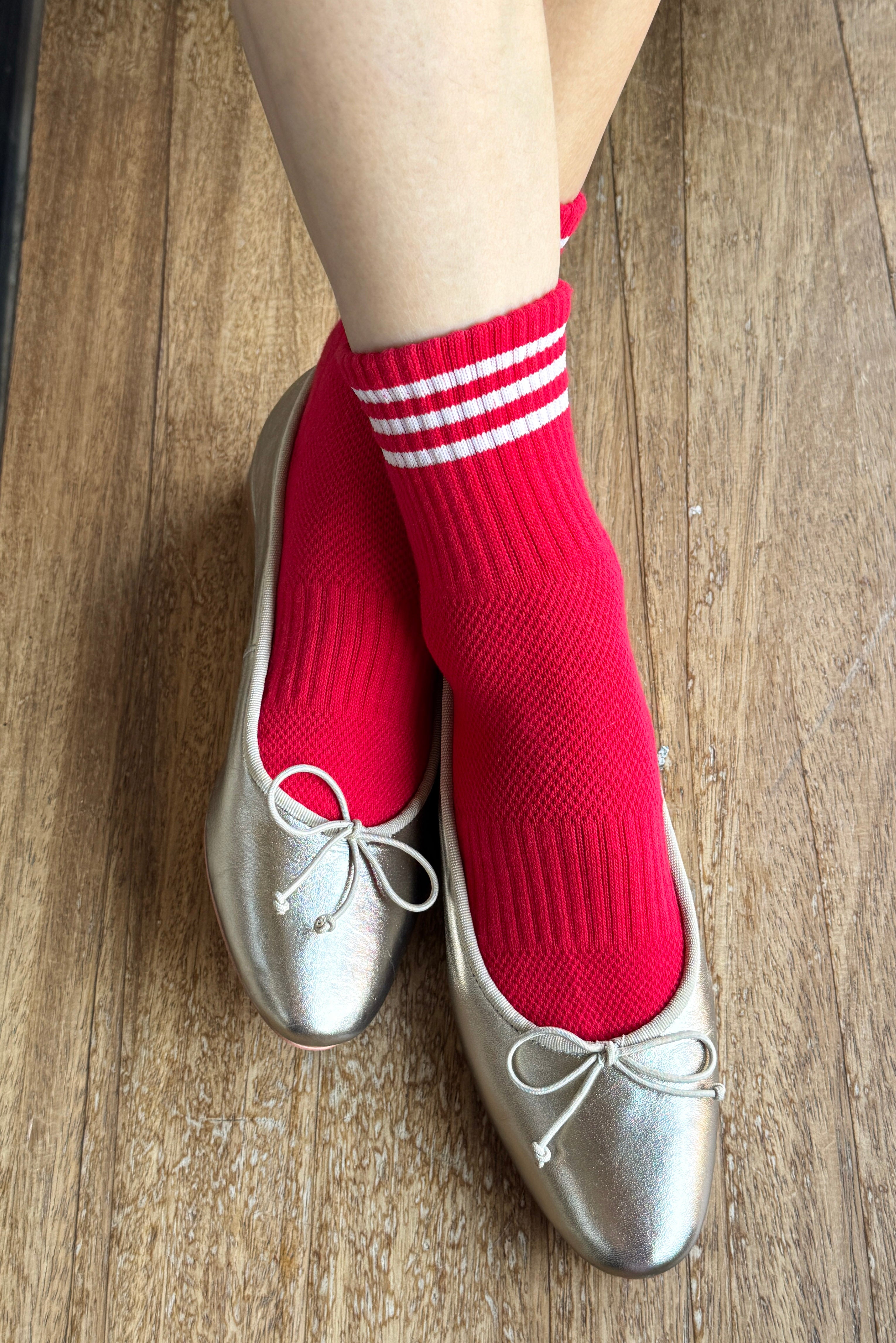 Chaussettes Girlfriend - Écarlate 